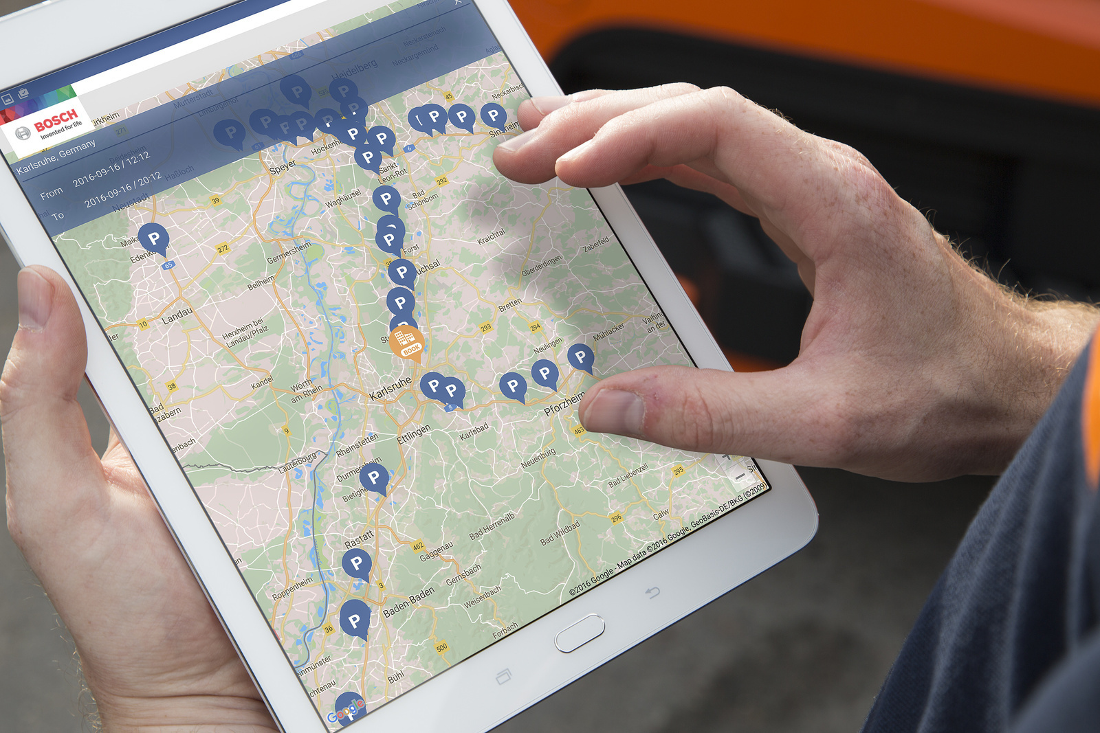Bosch secure truck parking: security for drivers and freight