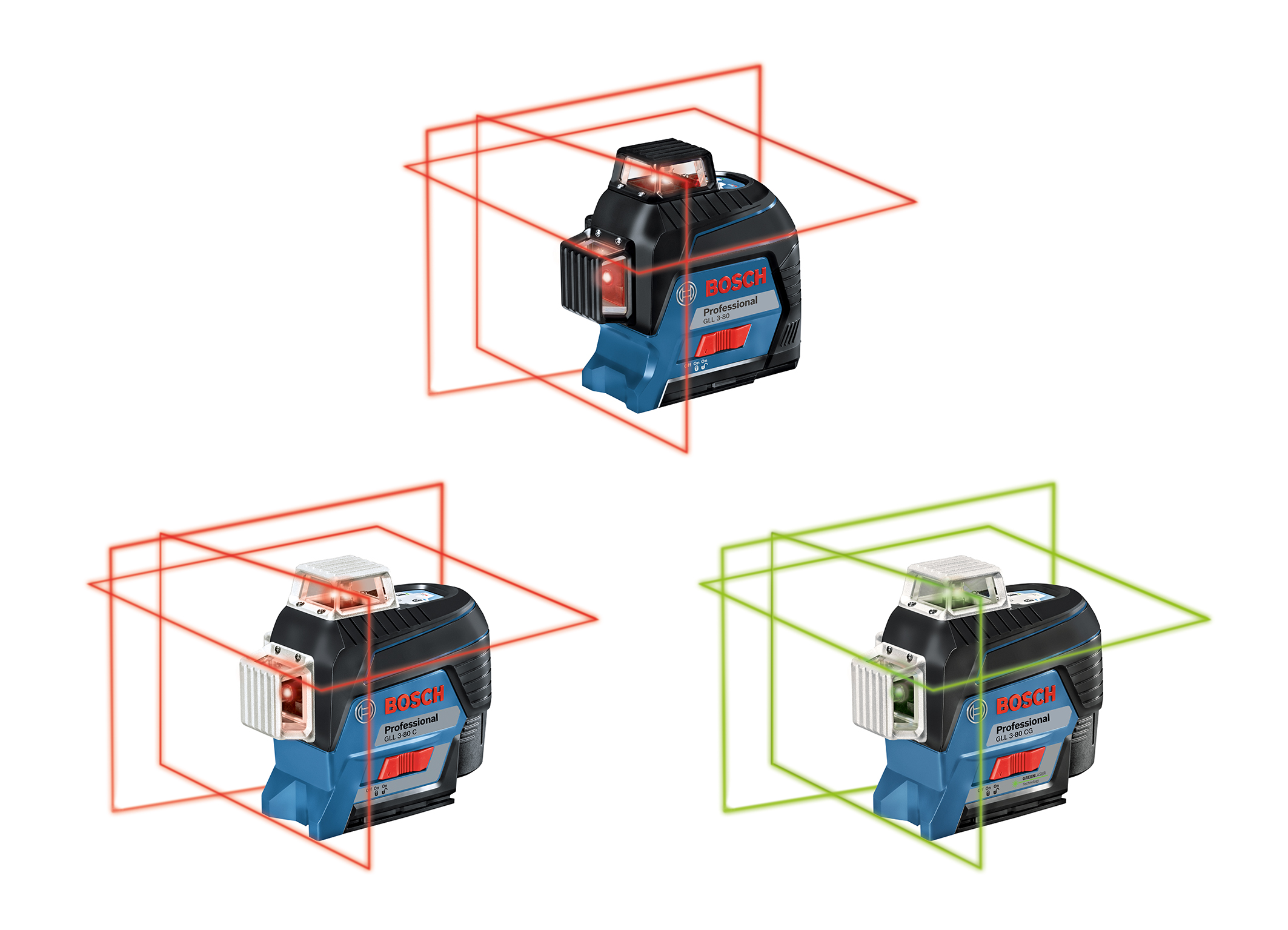 Connectivity function for precise alignment: New generation of professional Bosch line lasers 
