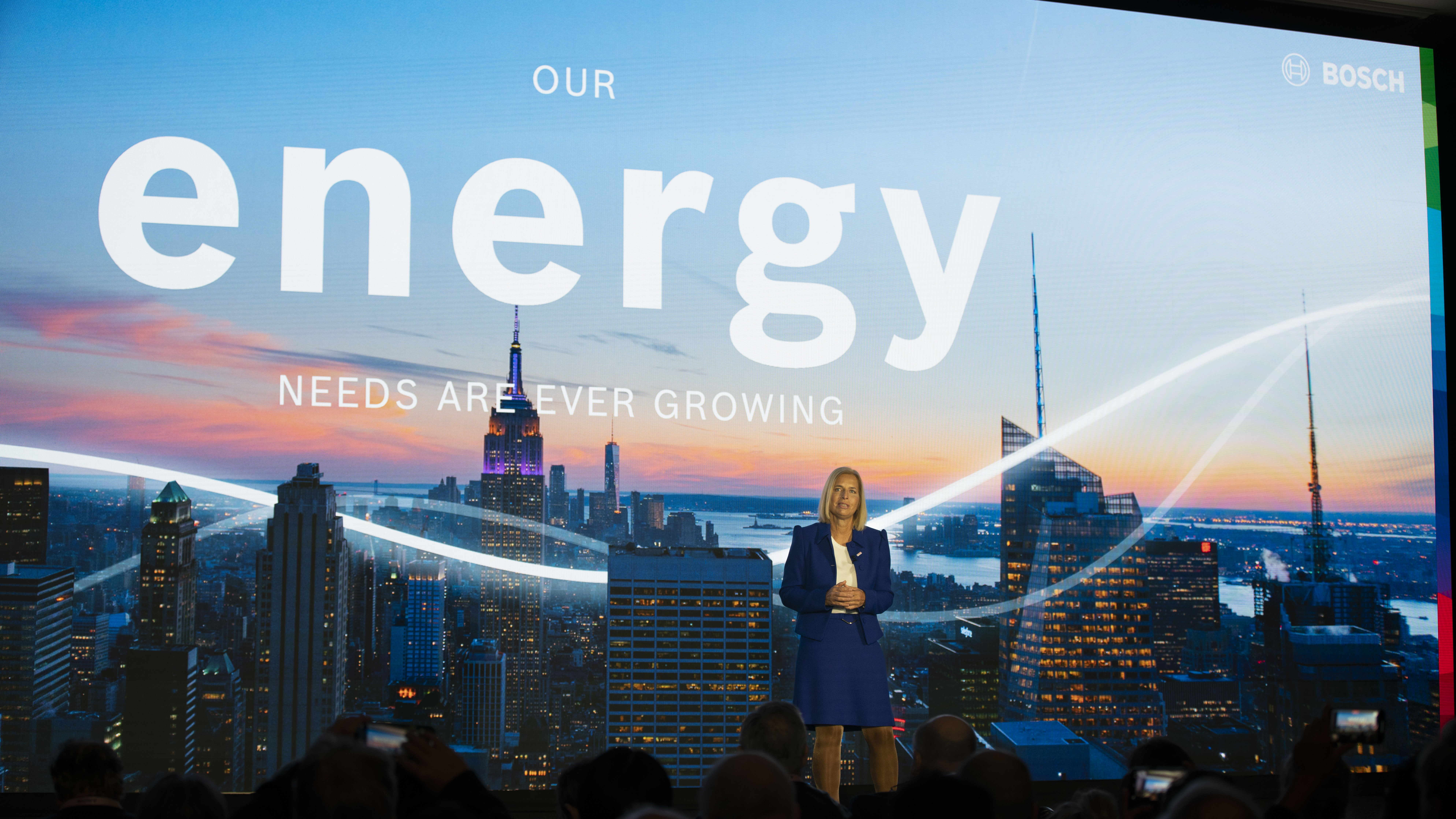 Tanja Rueckert, membro da direção mundial do Grupo Bosch, na CES 2024, em Las Vegas