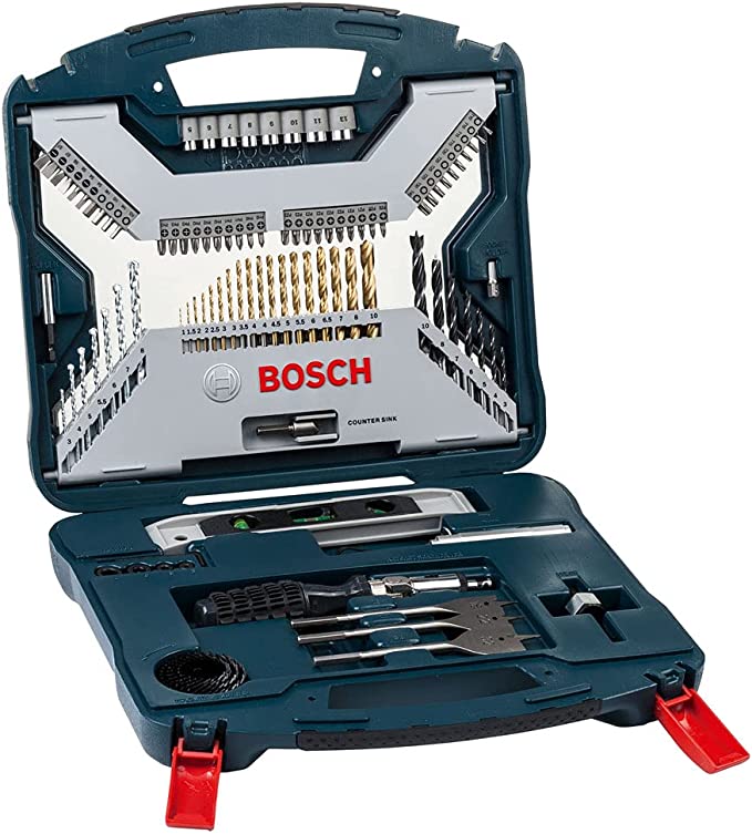 Kit de Pontas e Brocas em Titânio X-Line com 100 peças 