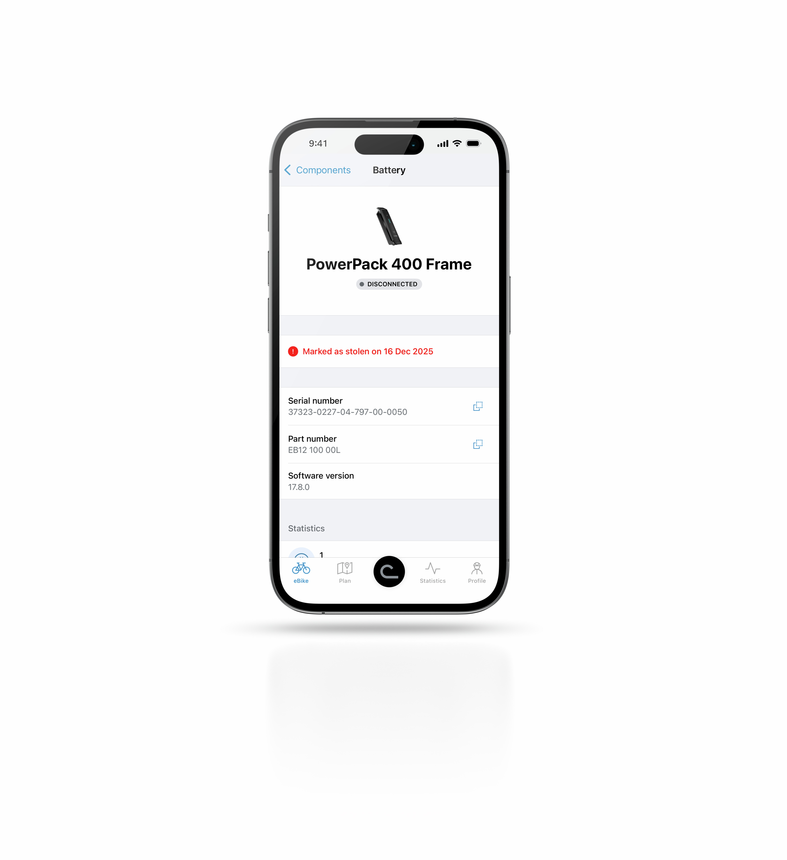 Baterie pro elektrokola lze také označit jako odcizené a identifikovat v rámci digitálního ekosystému Bosch.