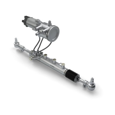 Elektrohydraulický systém řízení zadní nápravy