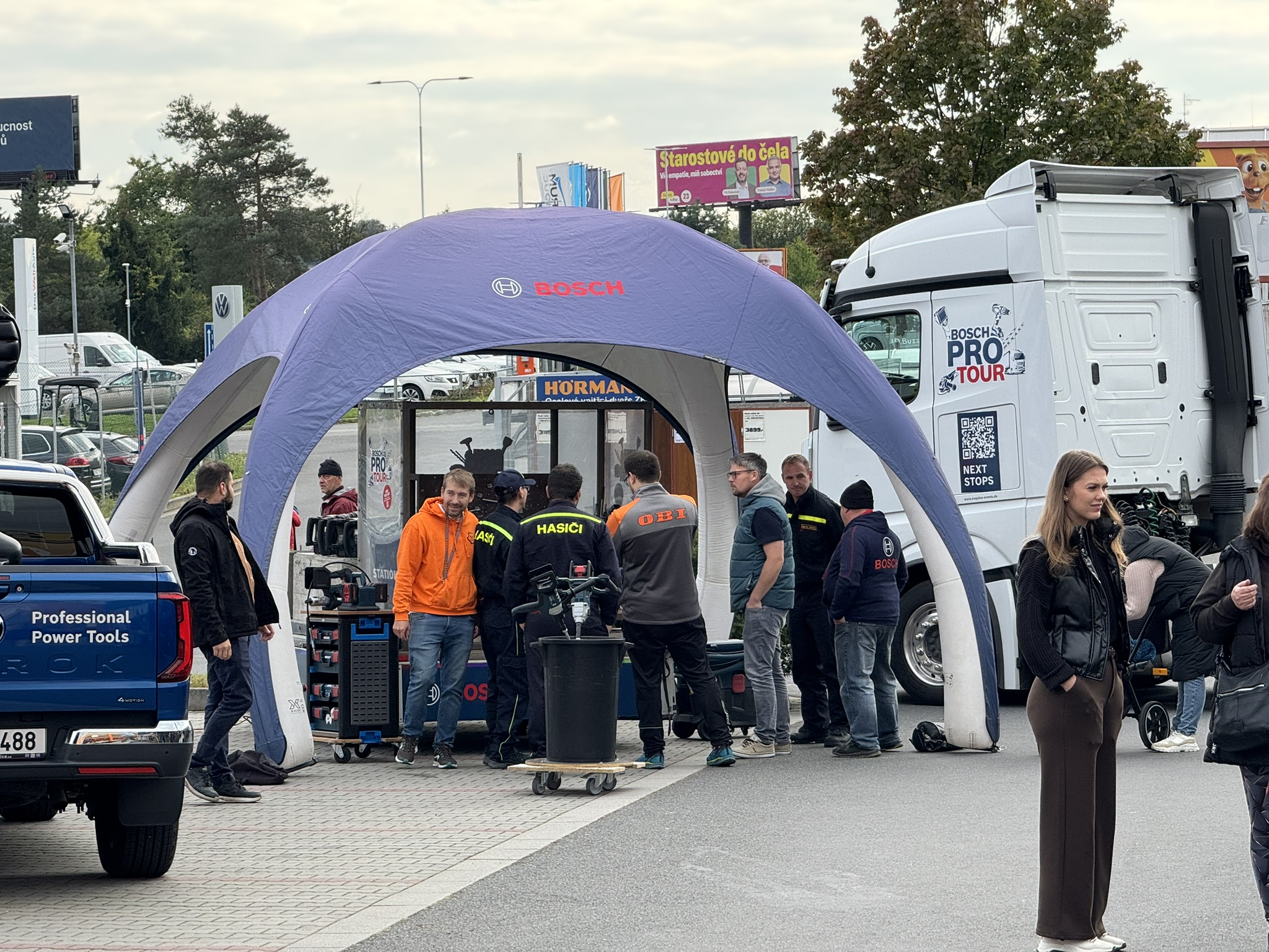 Záběry z akce Bosch PRO Tour
