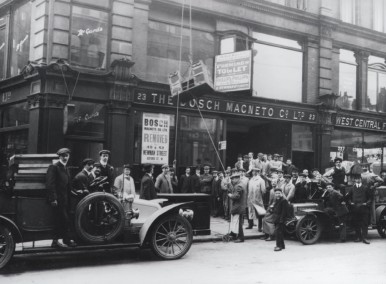 Bosch's first foreign sales office, established in London in 1899