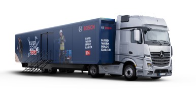 Bosch Pro Tour now in Europe: Mobile experience with new showtruck