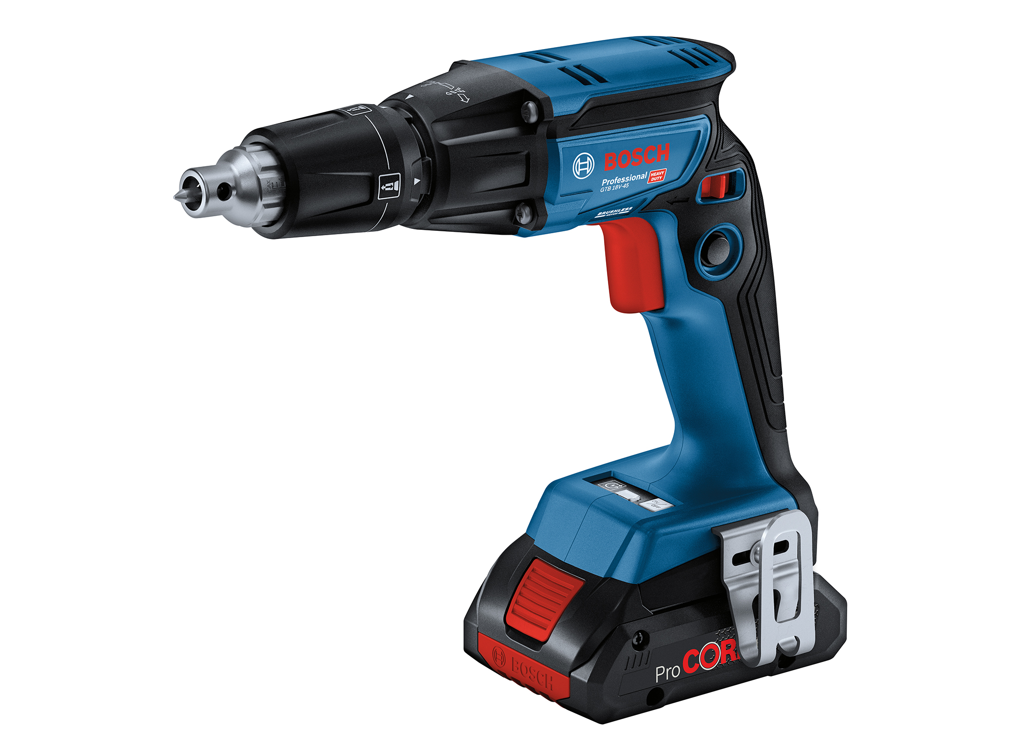 New in the ‘Professional 18V System‘: GTB 18V-45 Professional cordless drywall screwdriver from Bosch for professionals