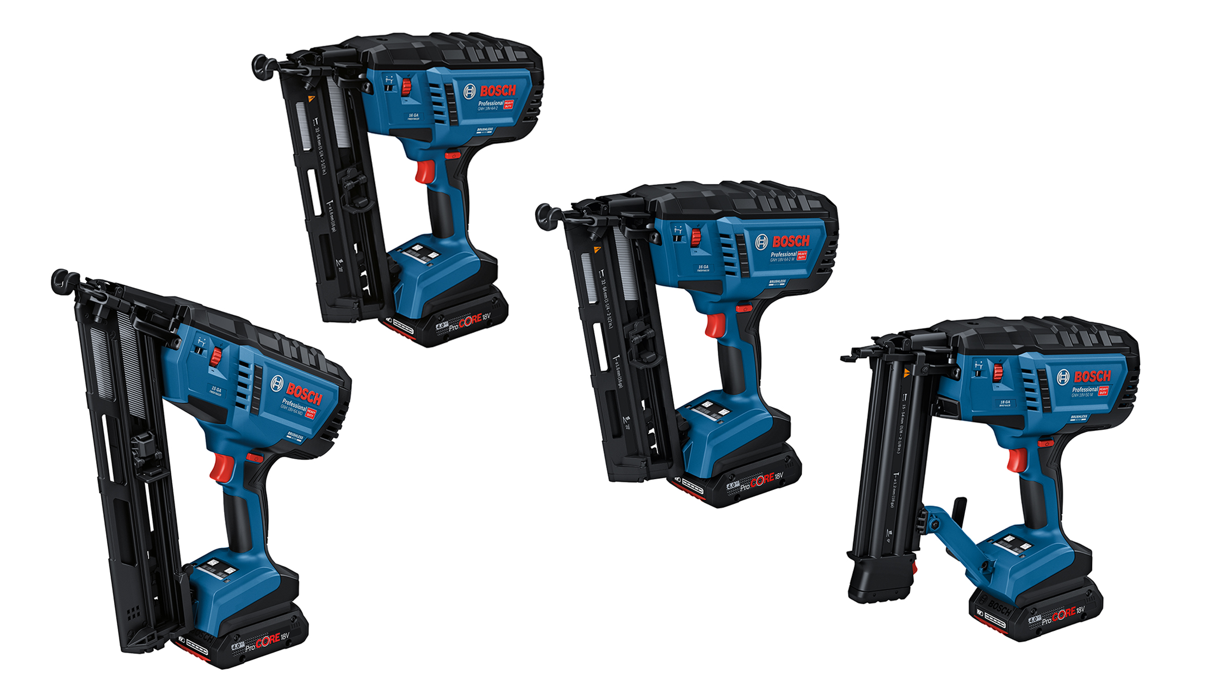 Simple and precise fastening for interior finishing: Bosch cordless nail guns and cordless stapler for pros