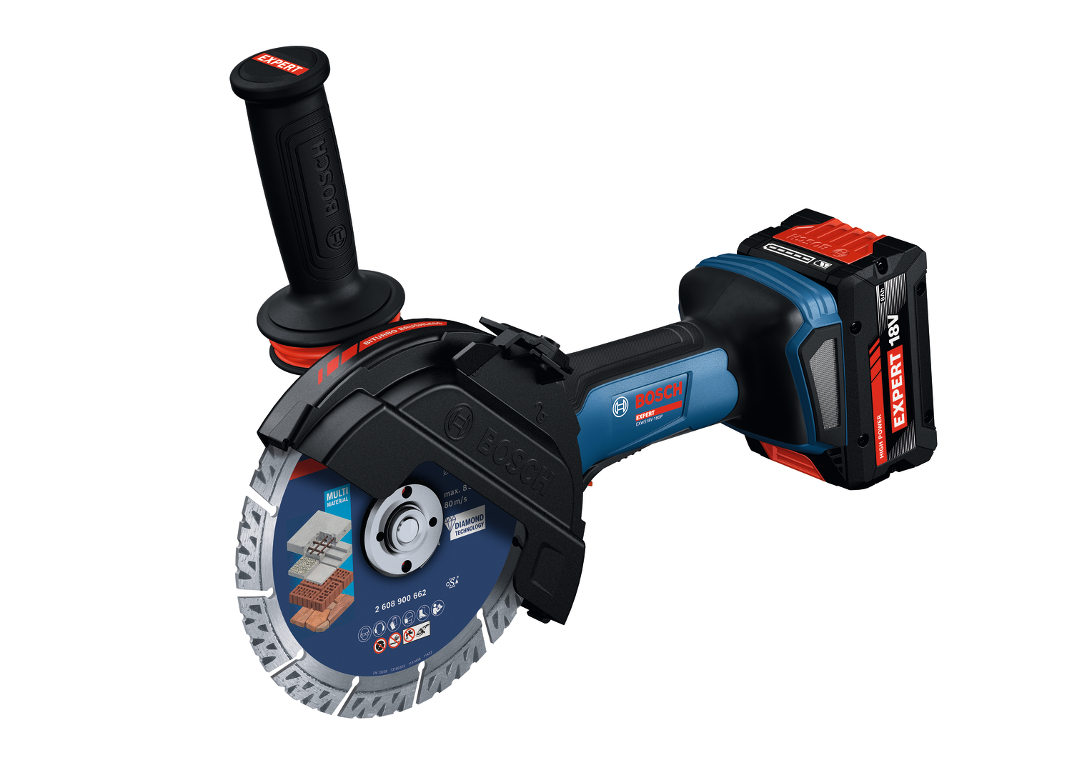 EXWS18V-180P – Compact and powerful with high cutting depth