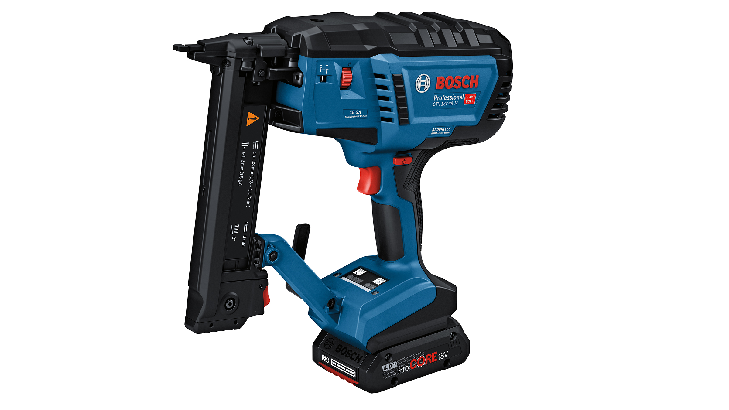 For delicate fastenings: Bosch cordless stapler in the Professional 18V System