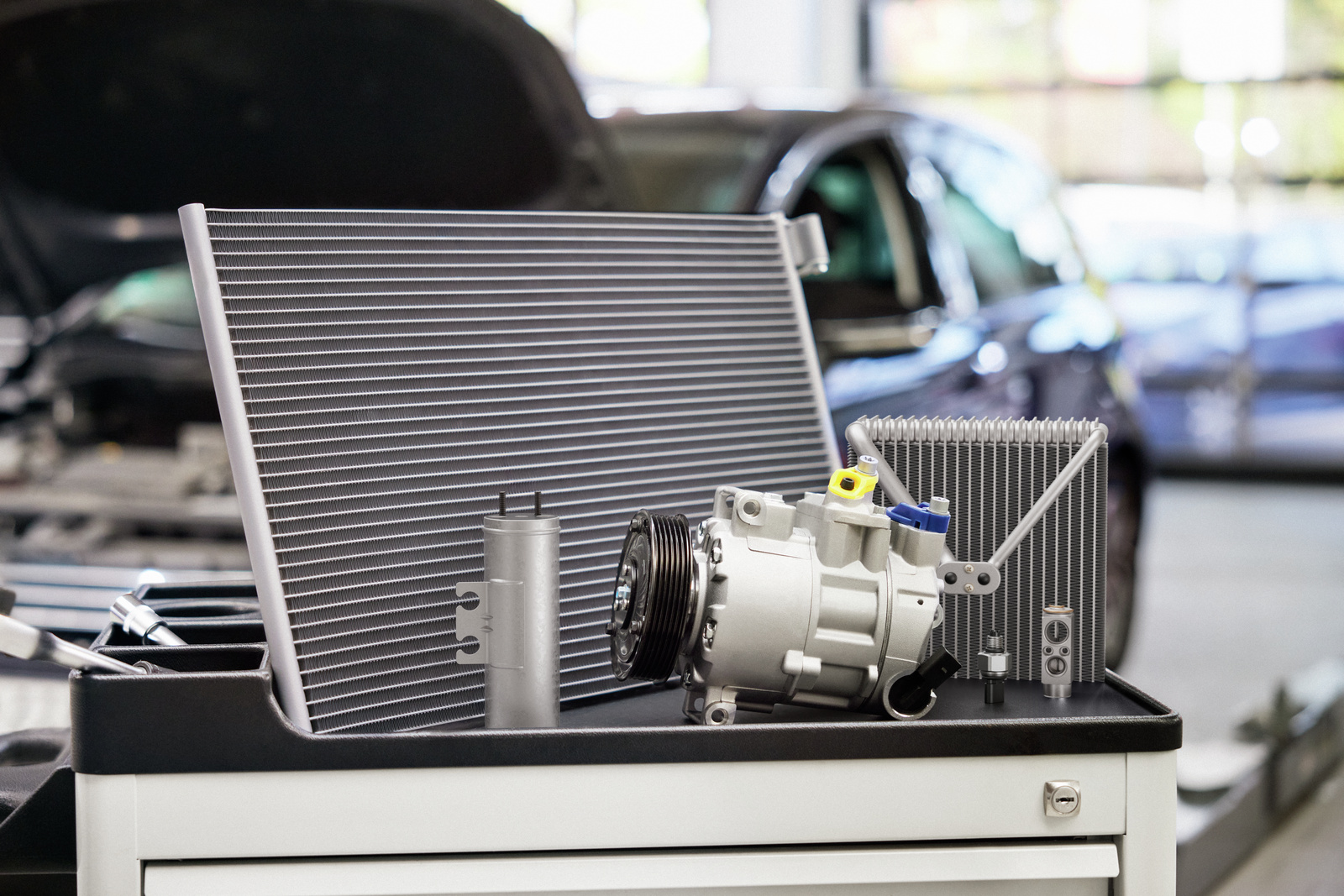 Air Conditioning Components including Pressure Sensor