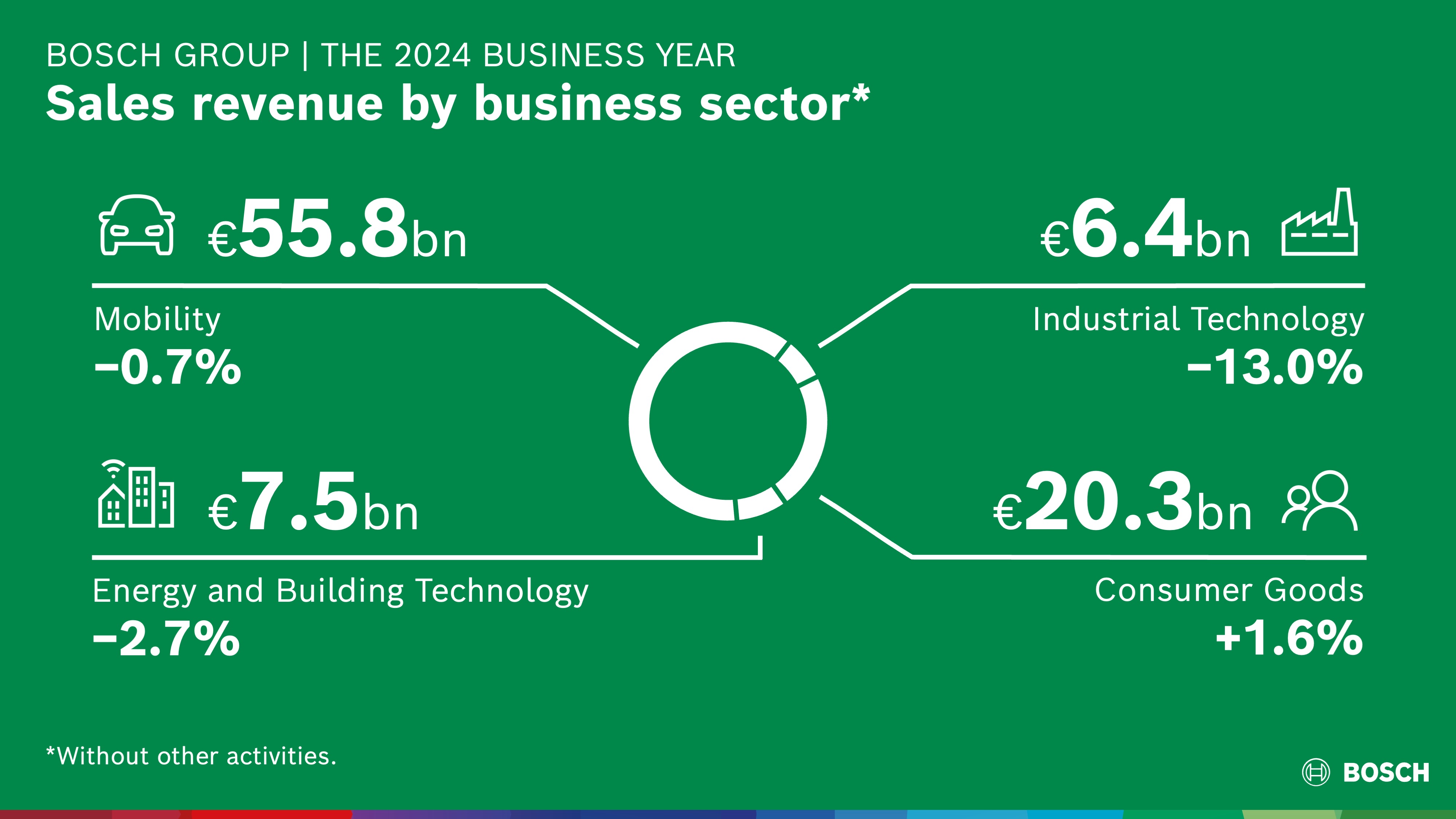 Business year 2024: Sales by business sector