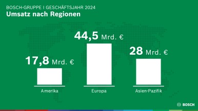 Geschäftsjahr 2024: Umsatz nach Regionen