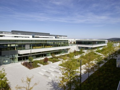 Health center and Bosch Engineering building at the Abstatt engineering location
