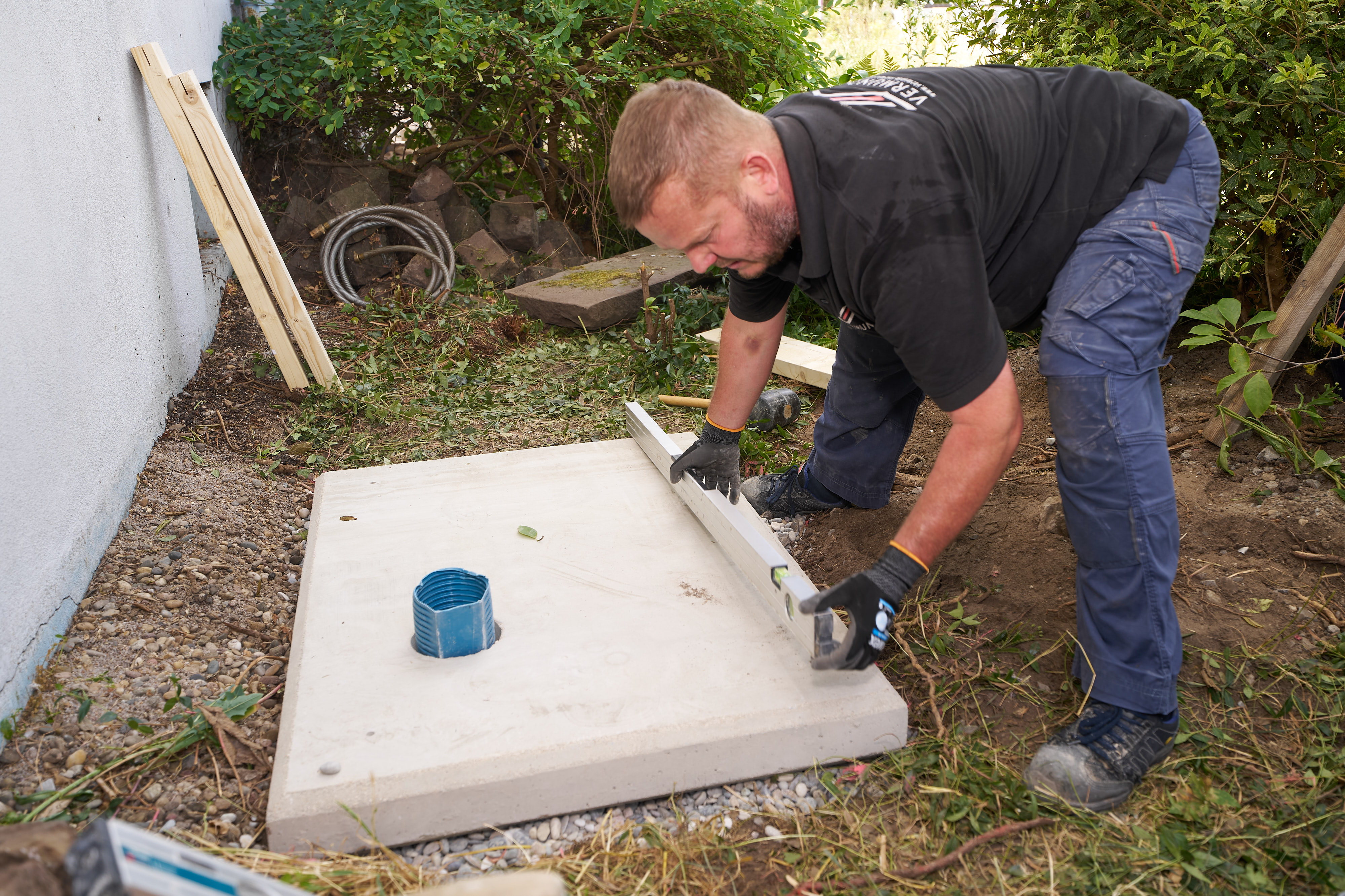 Fertigfundament für die neue Wärmepumpengeneration von Bosch 