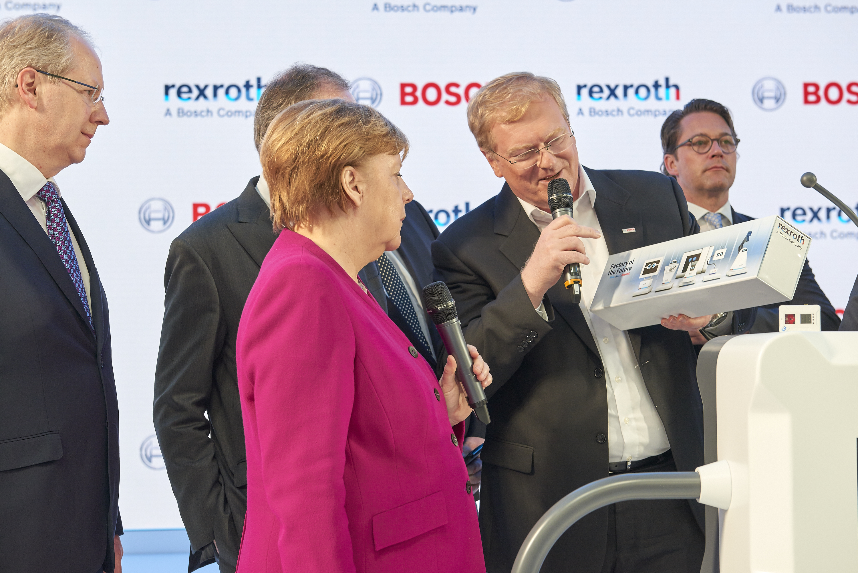 German chancellor Merkel at Hannover Messe 2018