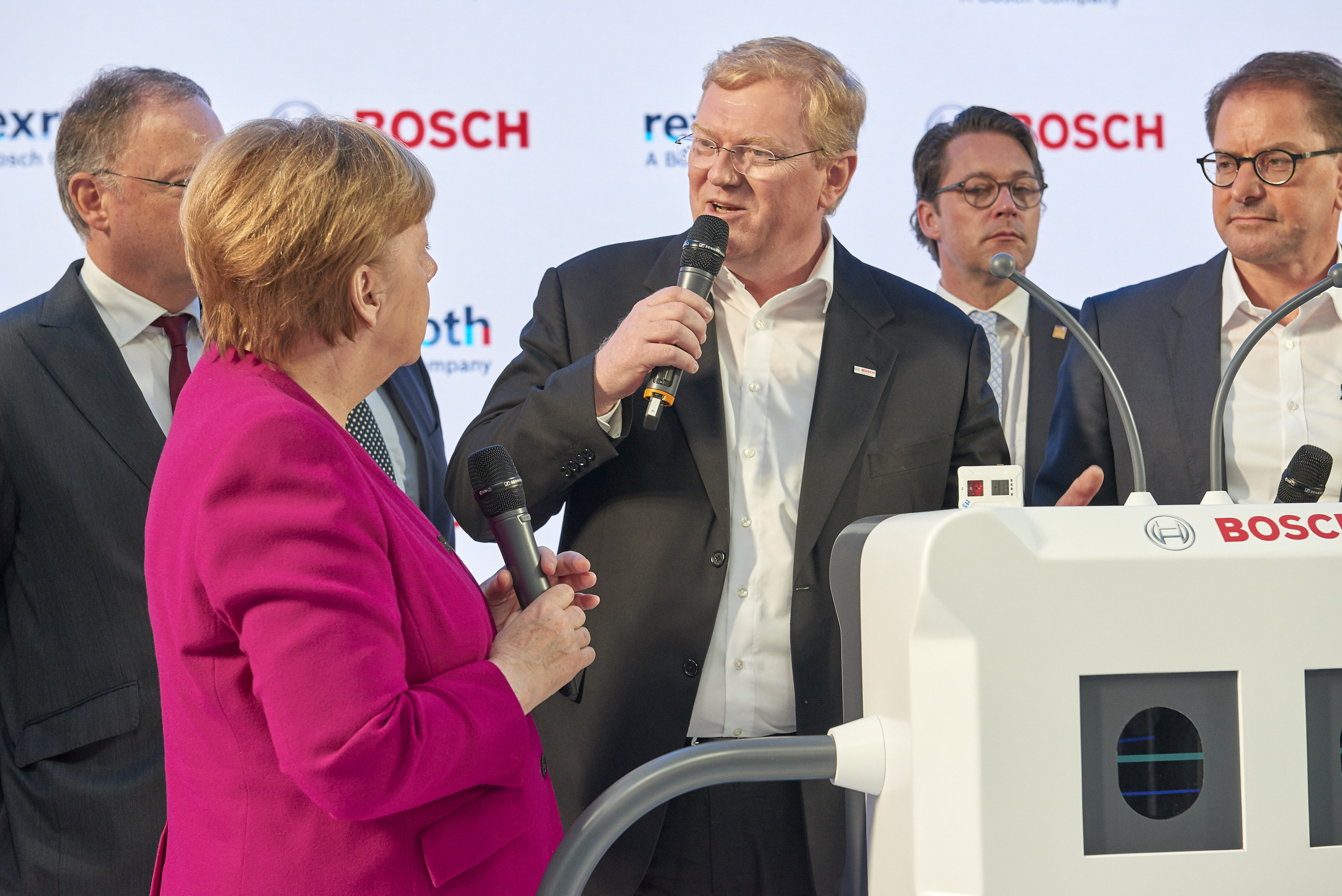 German chancellor Merkel at Hannover Messe 2018