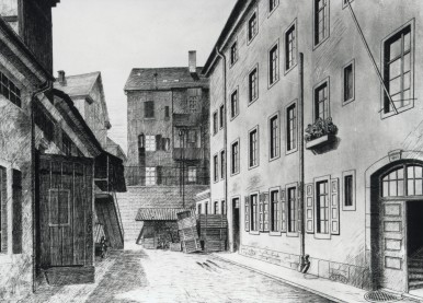 Bosch's first workshop in Stuttgart, Germany, 1886