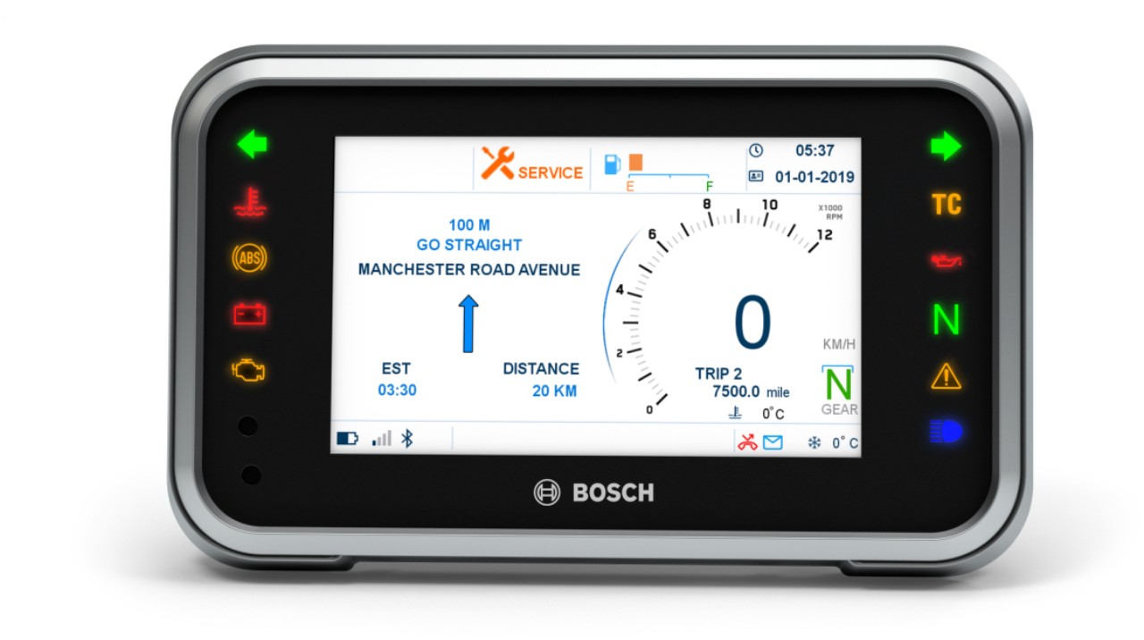 The right information at the right time Bosch debuts compact fiveinch