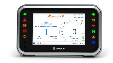 The right information at the right time: Bosch debuts compact five-inch TFT disp ...