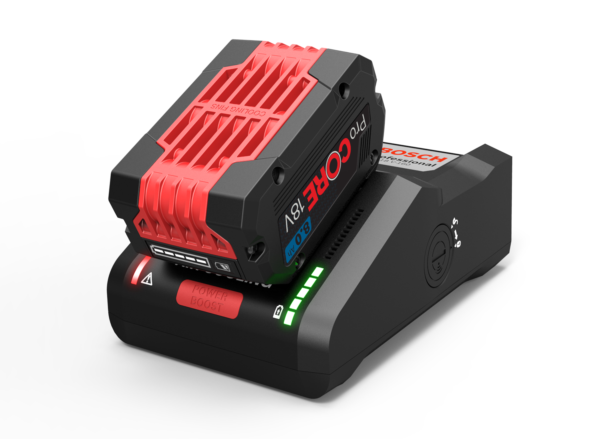 The fastest and world’s first connected charger for 18 volts: GAL 18V-160 C Professional from Bosch