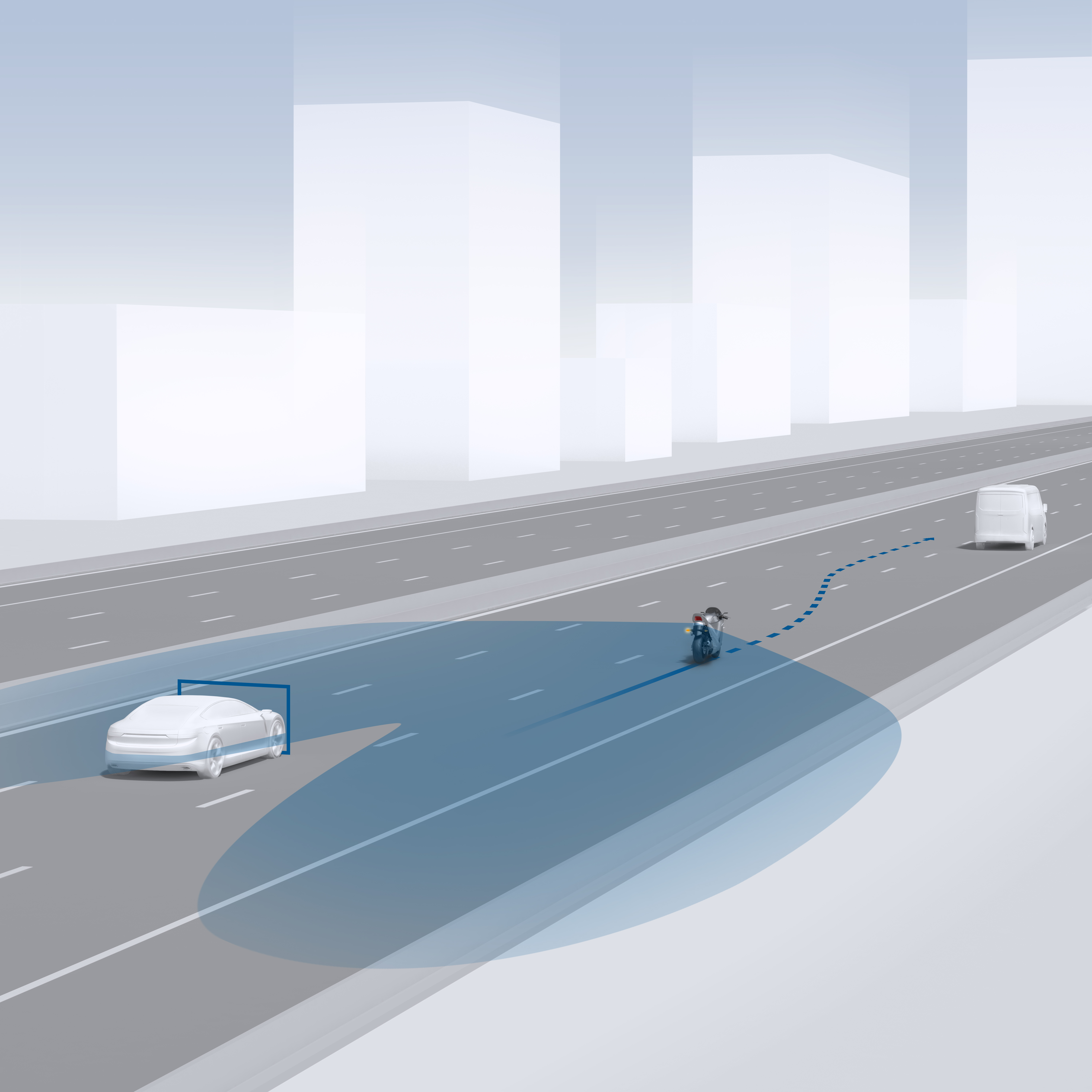 Blind Spot Detection Motorcycle