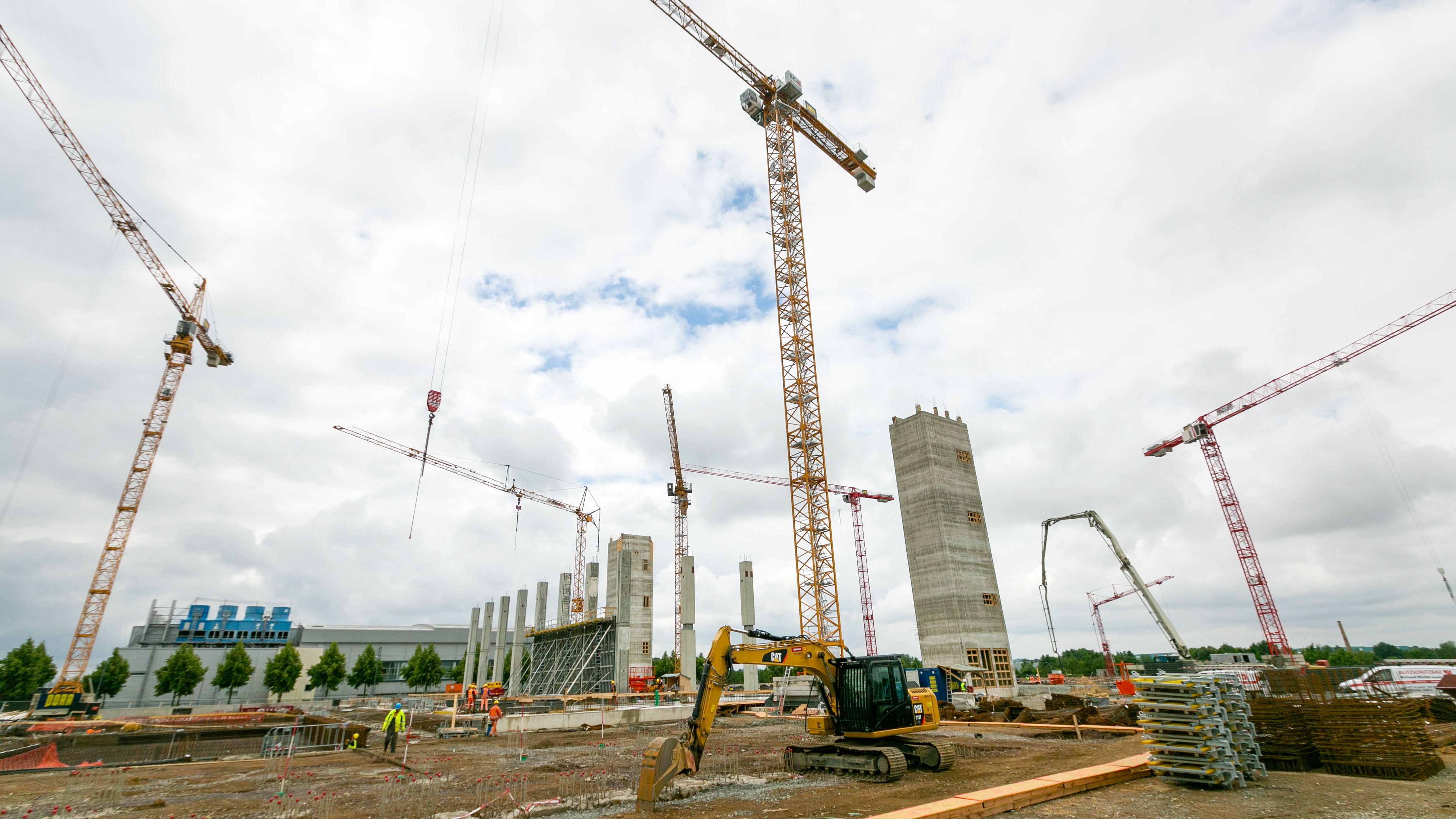 Construction site of the new wafer fab in Dresden