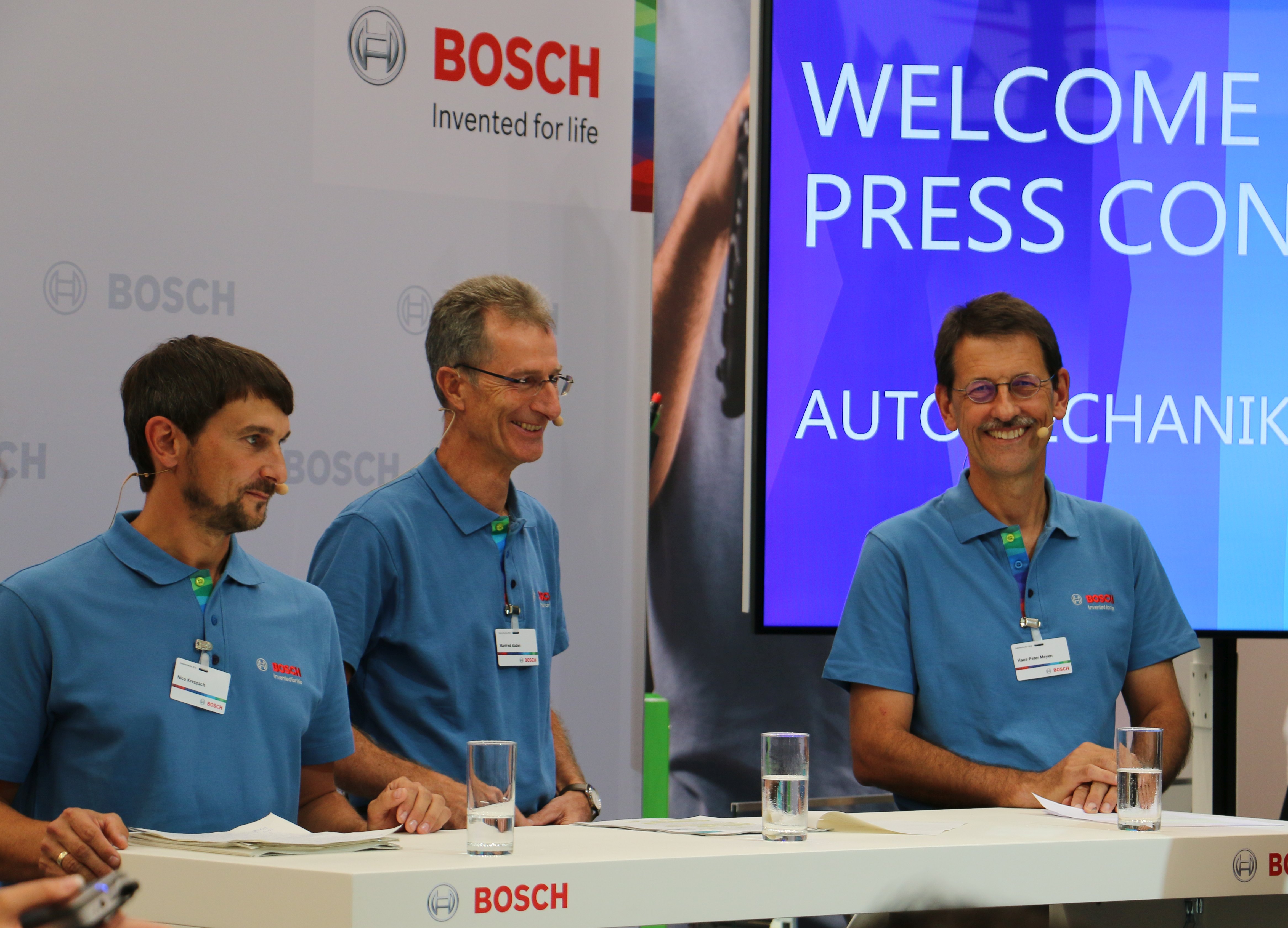 Pressekonferenz von Bosch Automotive Aftermarket auf der Automechanika 2018