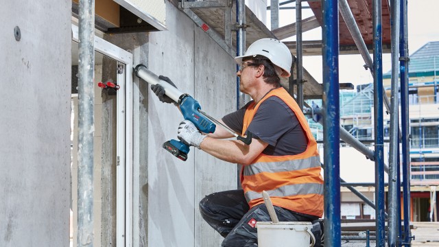 Service für Erste von Bosch Profis Bosch arbeiten: Kontrolliert auftragen, Media - schnell Akku-Kartuschenpresse