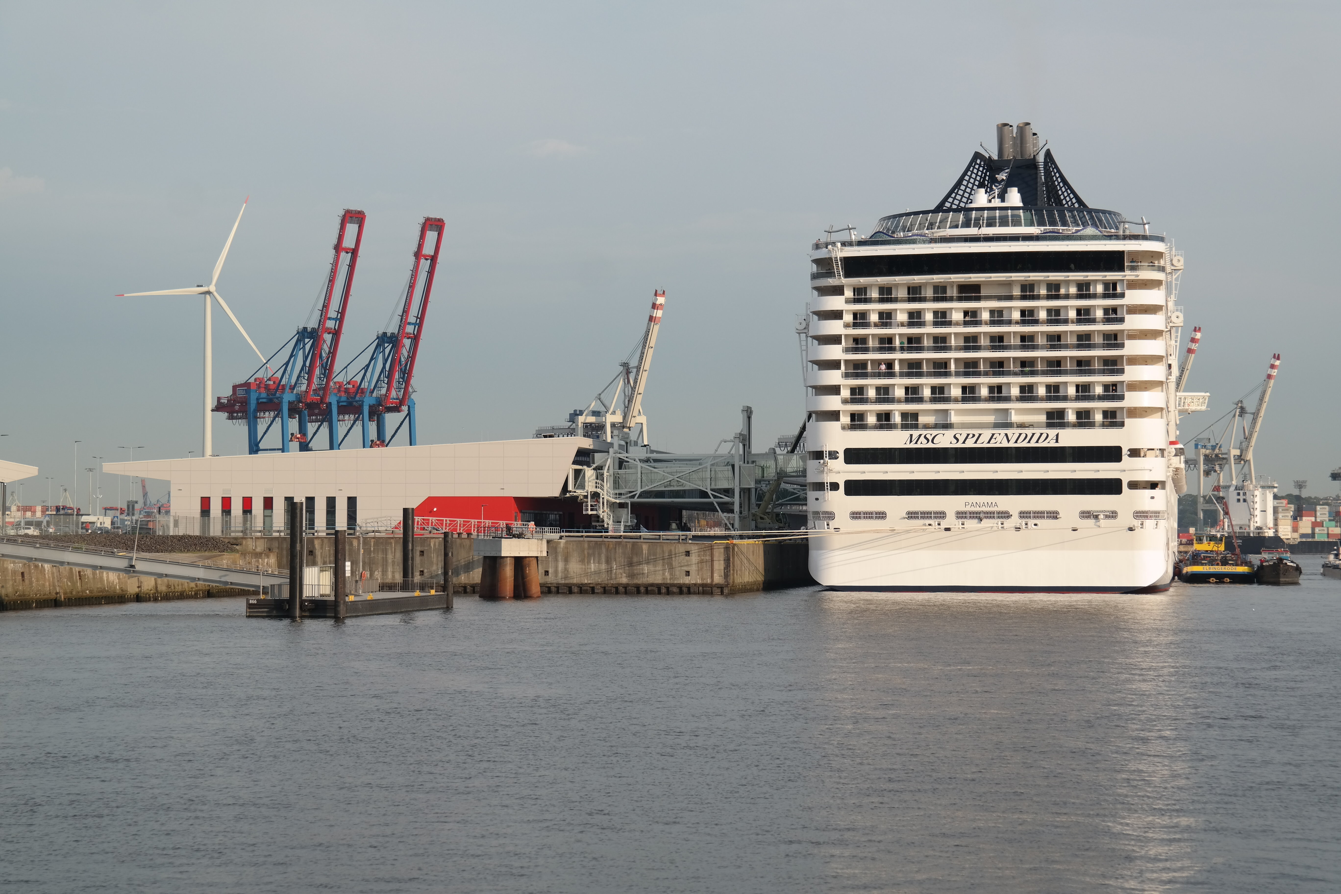 Docking cruise ship