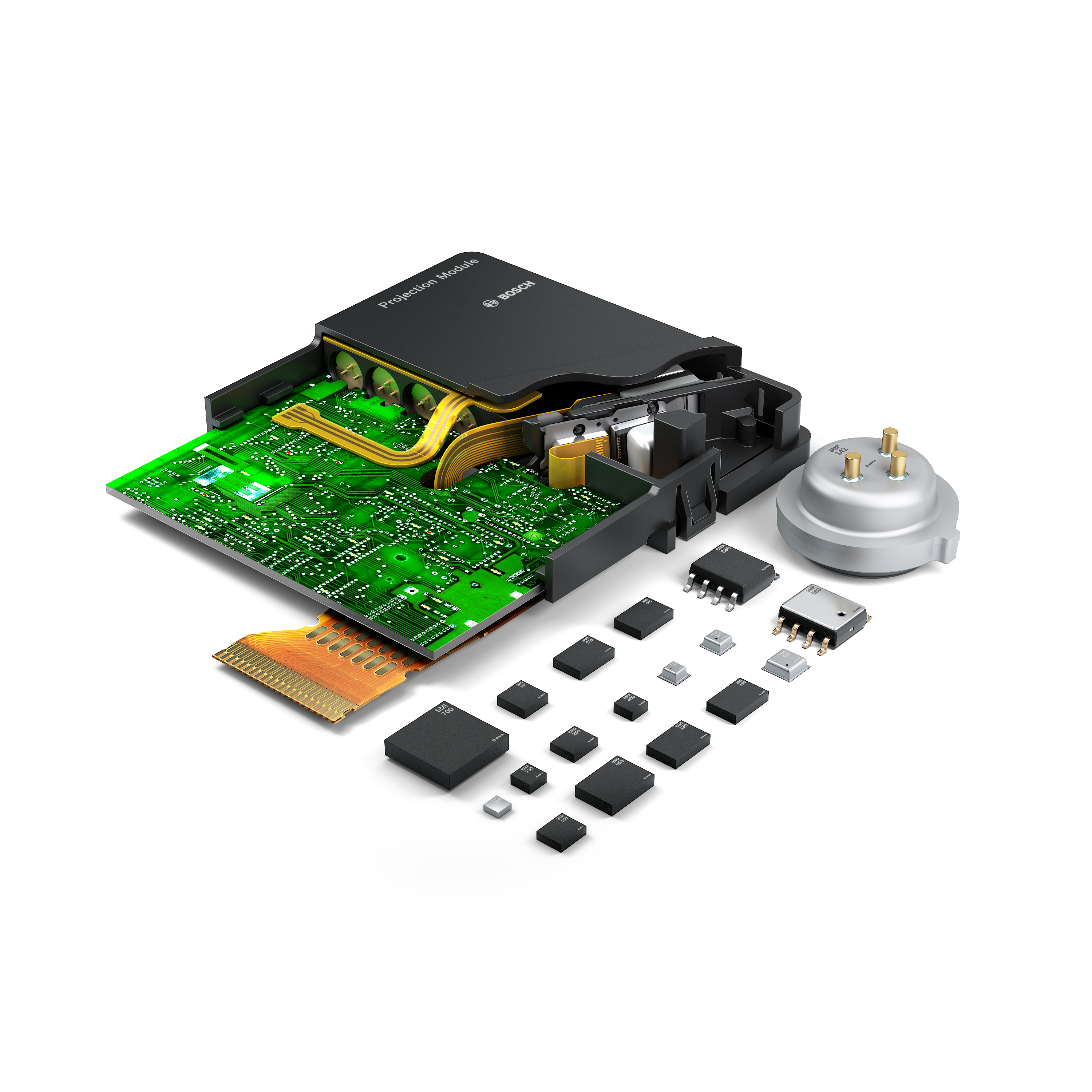 MEMS-Sensoren (Micro Electro Mechanical Systems) von Bosch