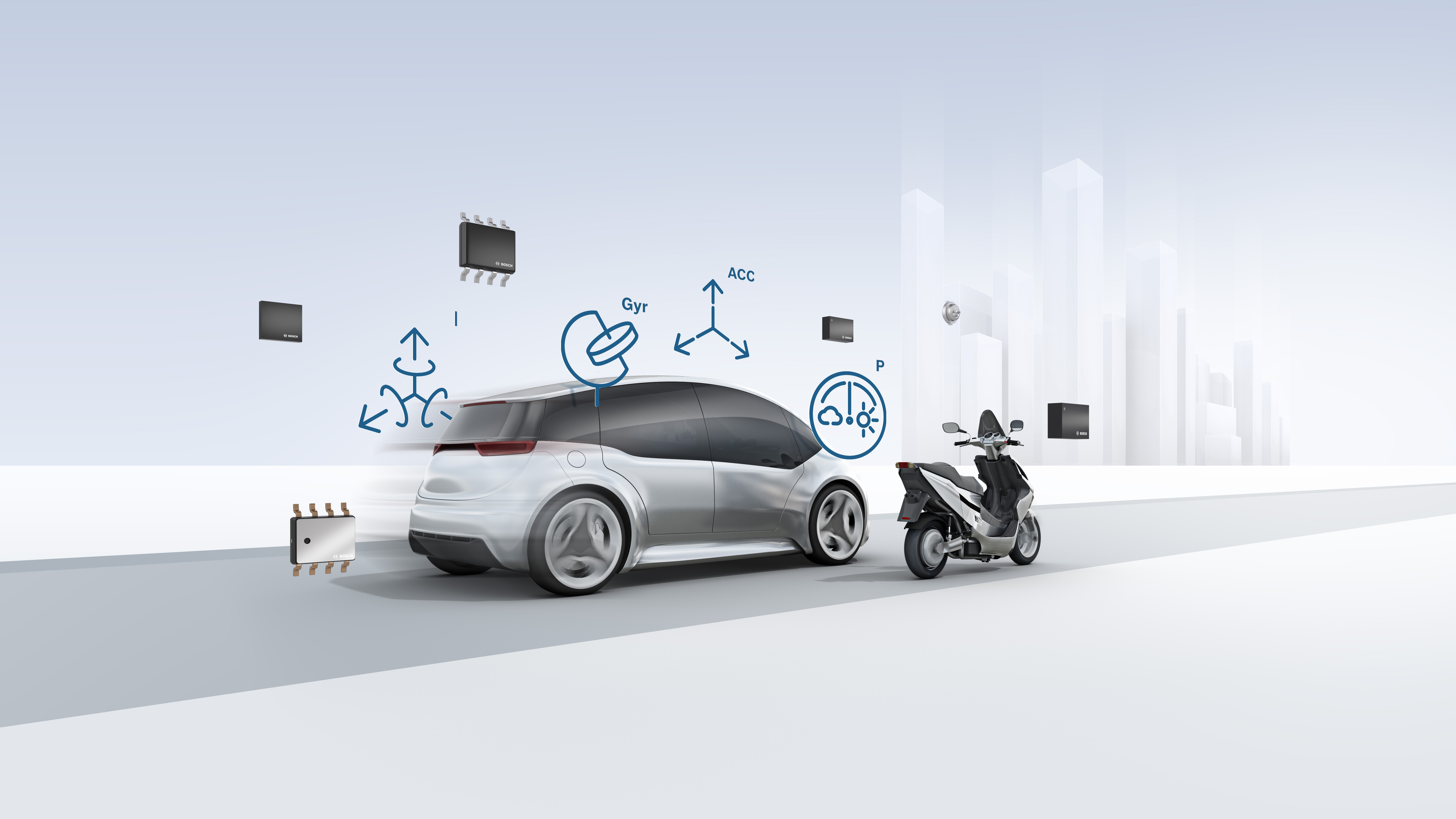 MEMS-Sensors (Micro Electro Mechanical Systems) for mobility solutions