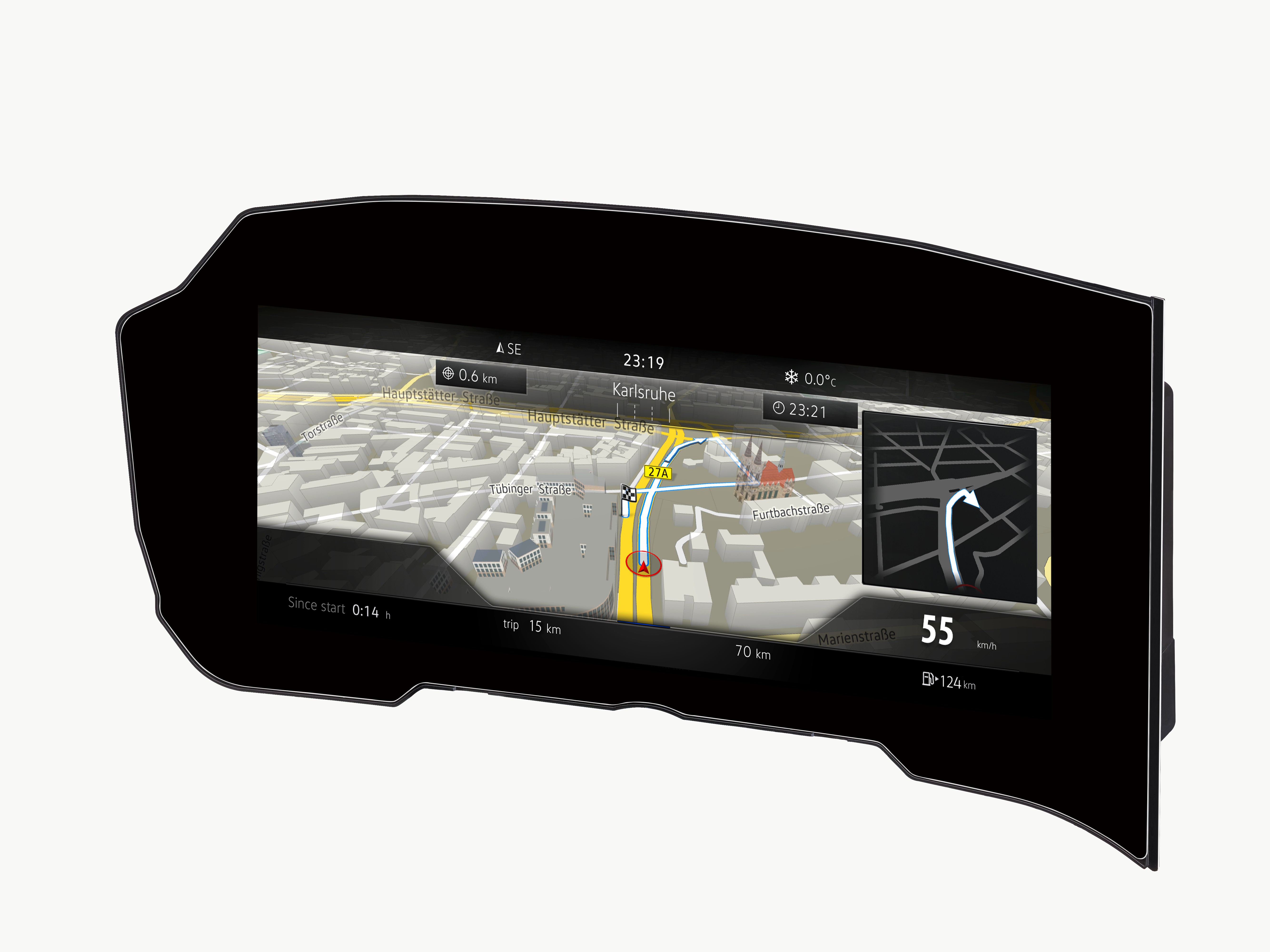 Bosch gets the world’s first curved instrument cluster on the road.