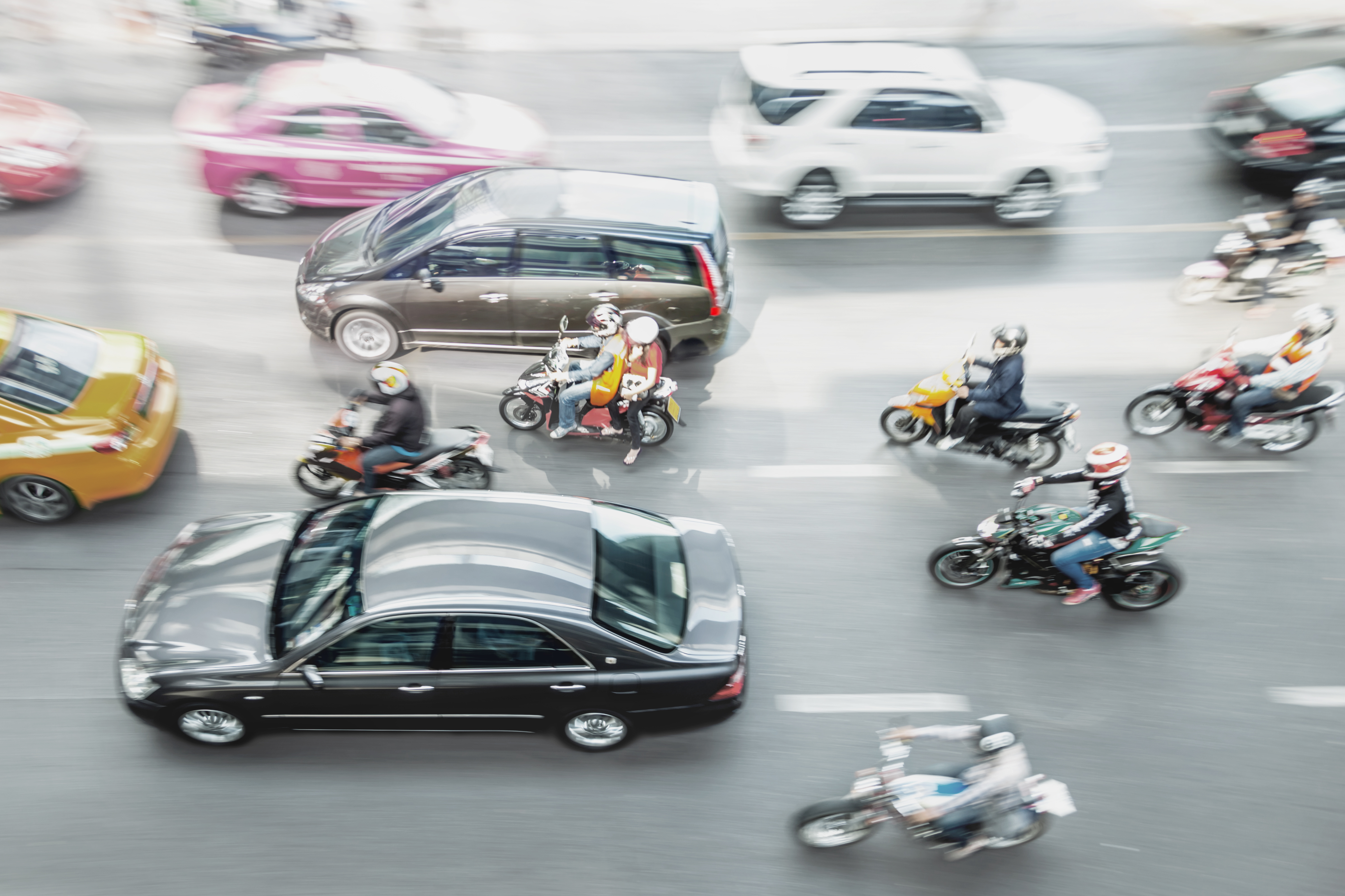 Motorisierte Zweiräder im Stadtverkehr