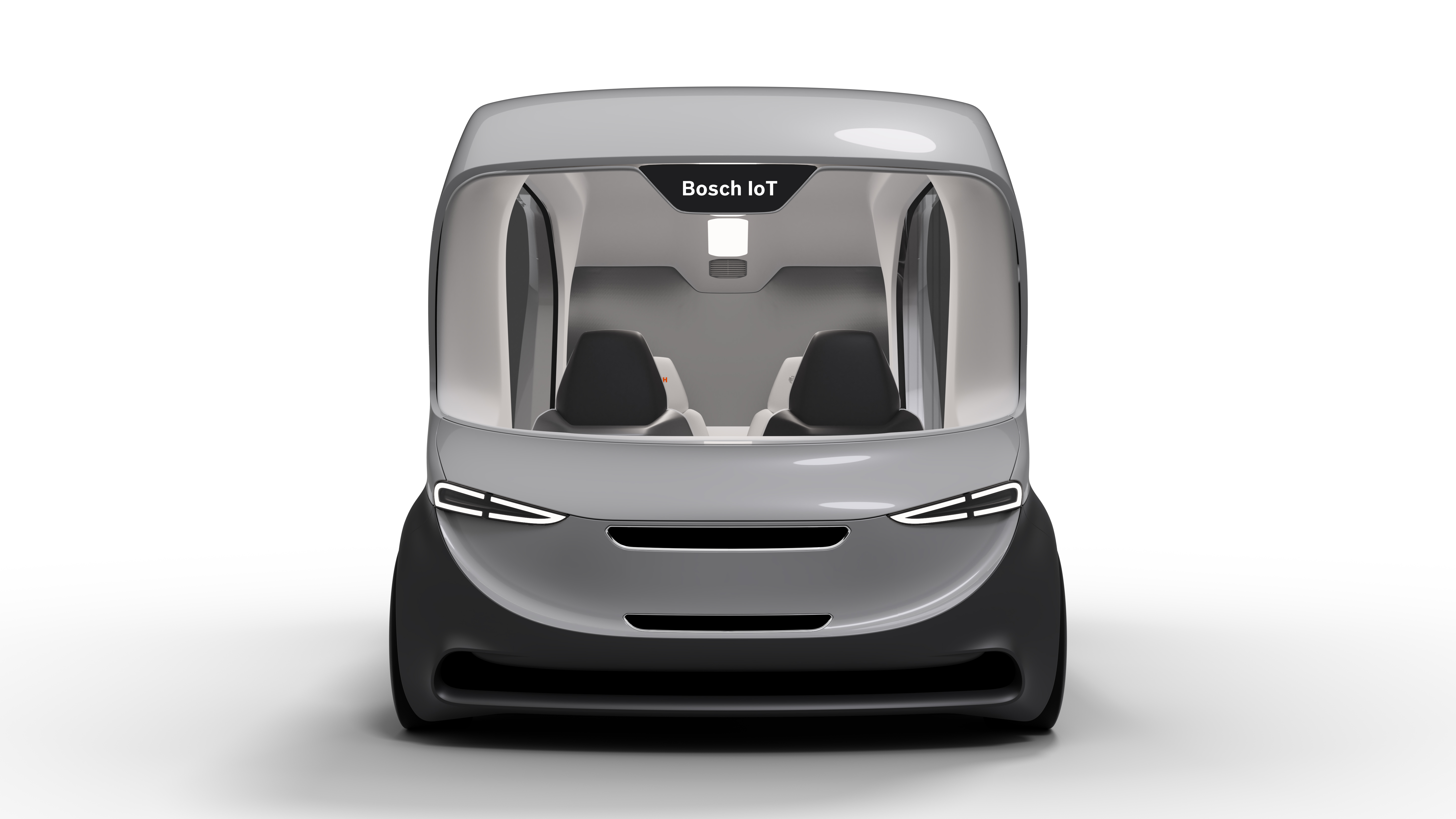 Debut of Bosch's new concept shuttle at CES 2019 in Las Vegas