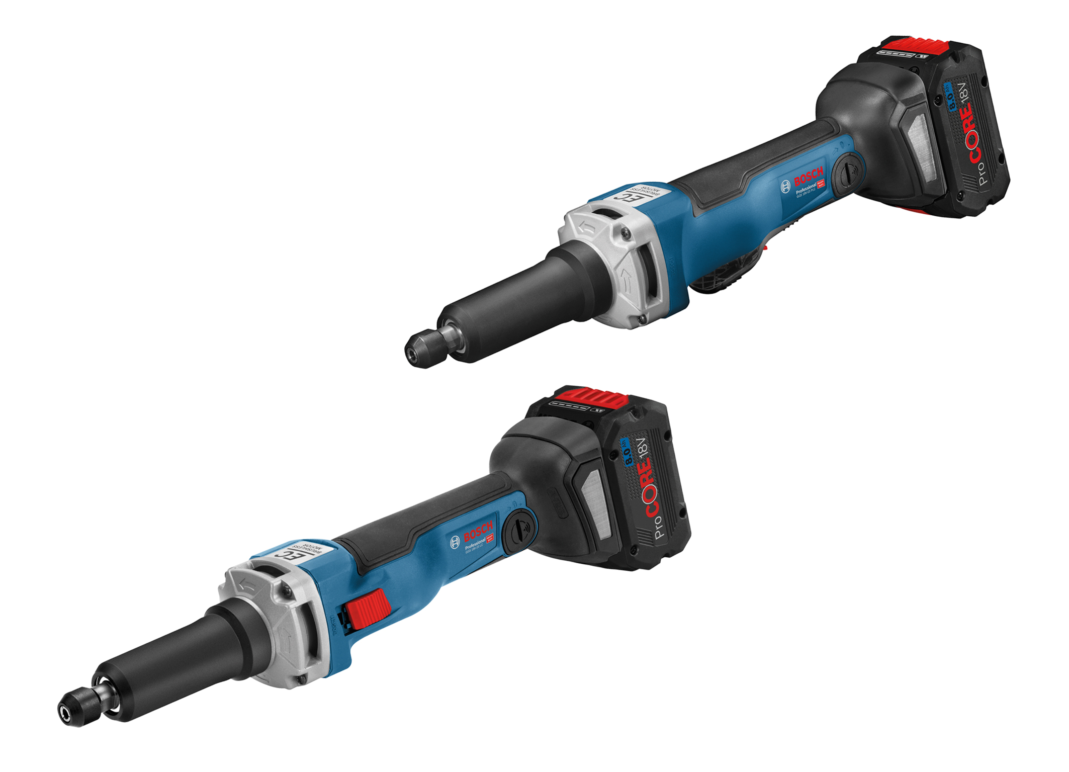 As powerful as a corded tool: New Bosch 18 volt cordless straight grinders for pros