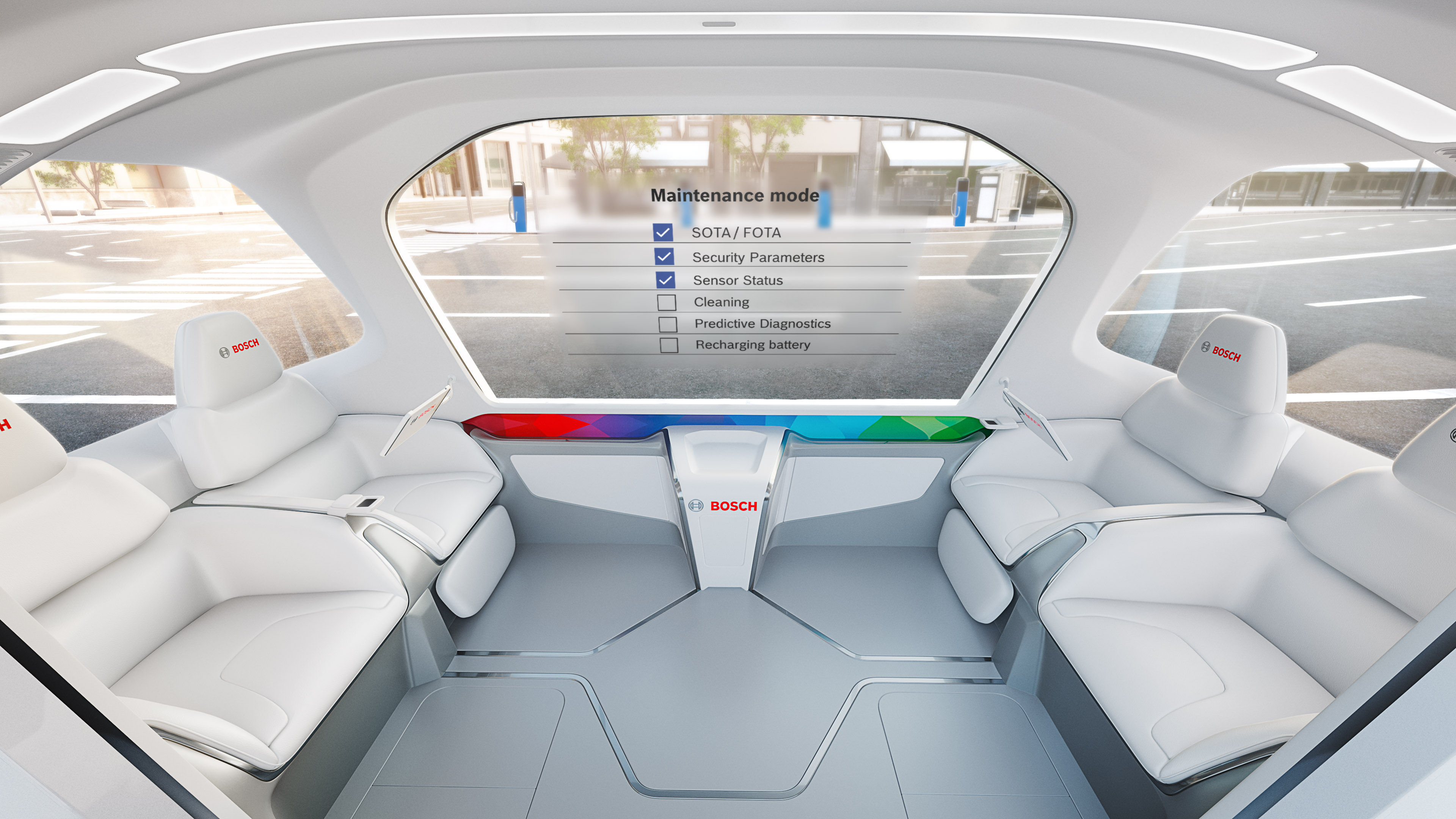 Mobilitätsdienste von Bosch zur Wartung von Shuttle-Fahrzeugen 