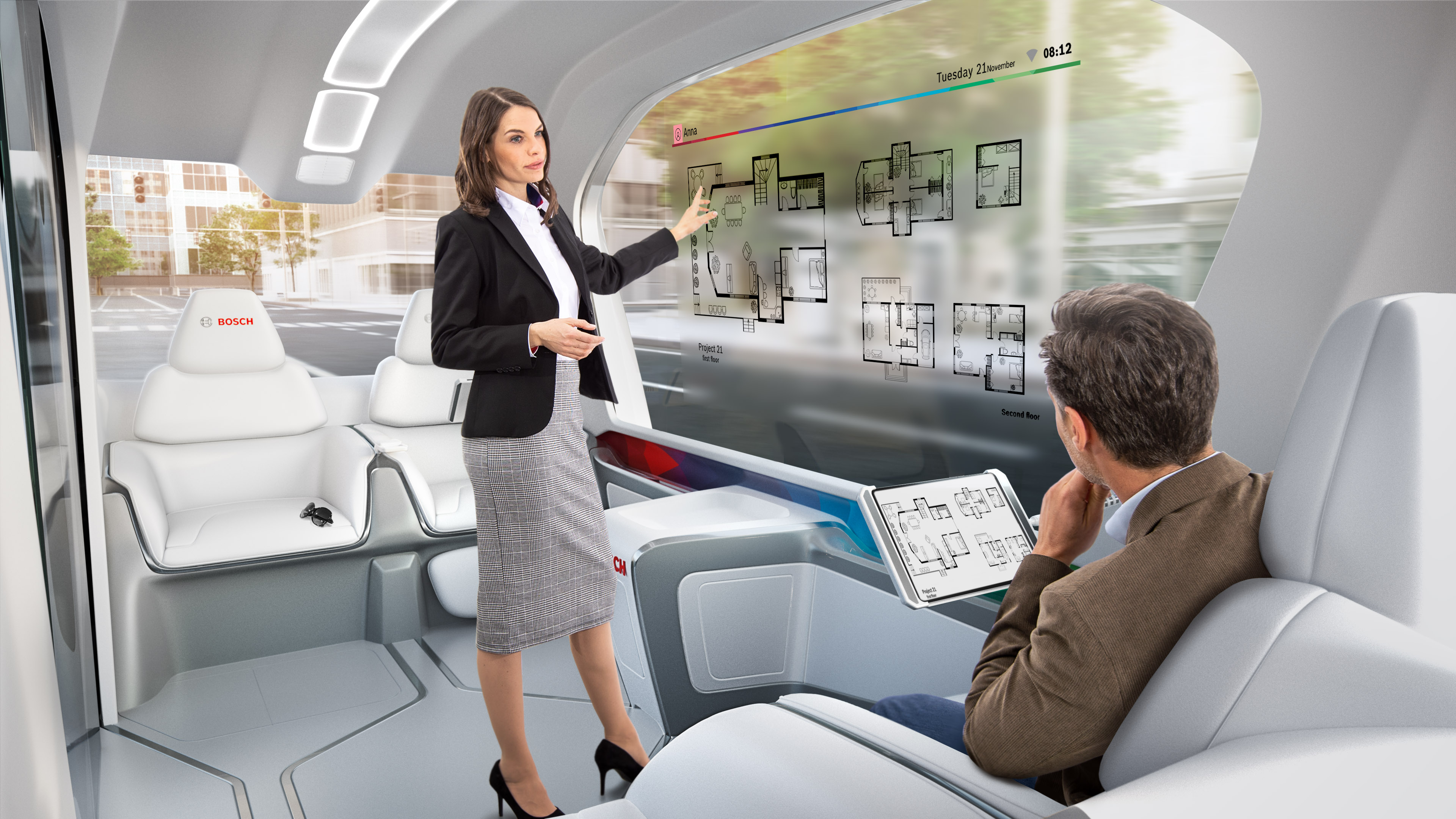 Mobilitätsdienste von Bosch für eine komfortable Shuttle-Welt