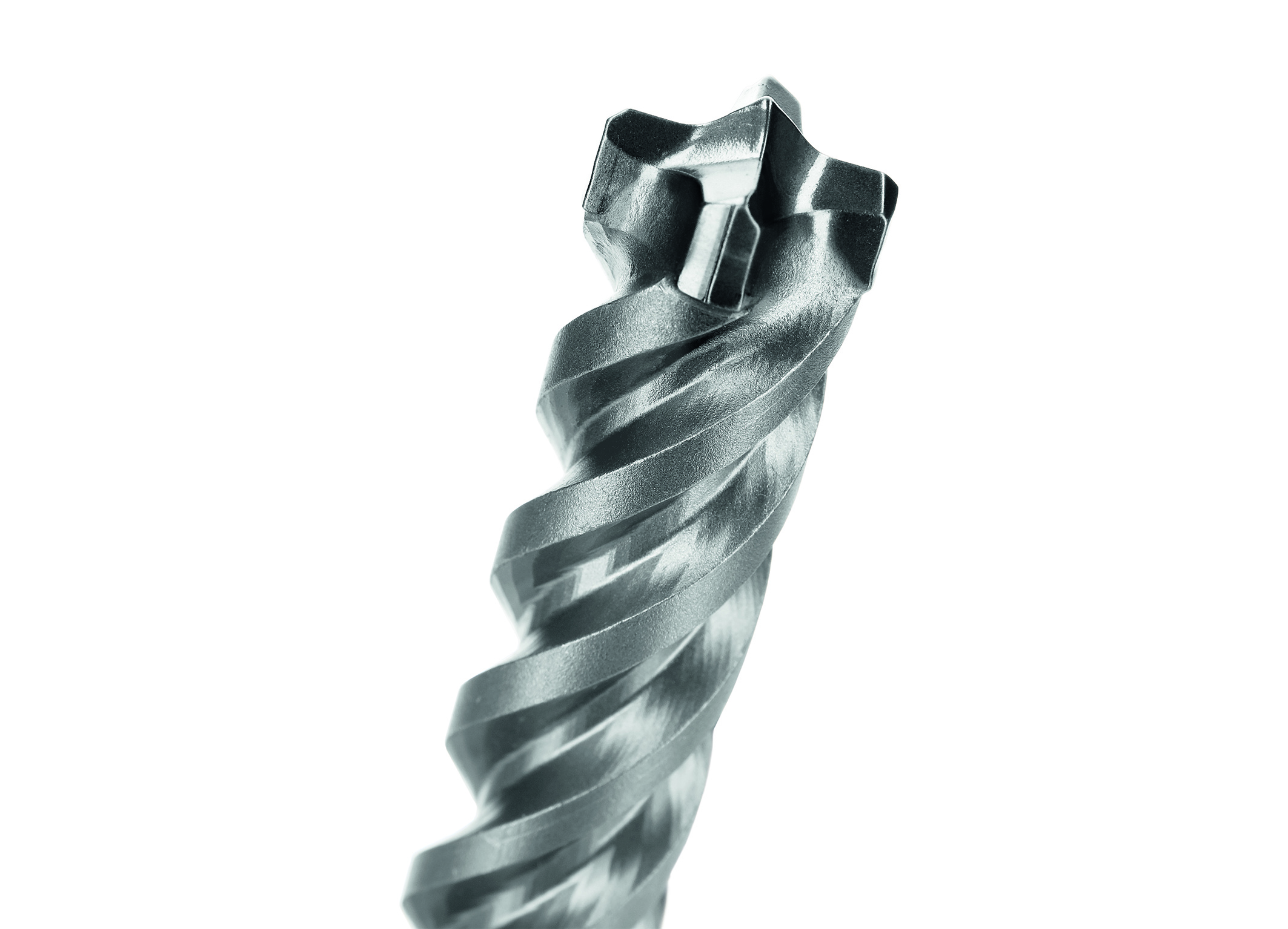 Longer lifetime for applications in reinforced concrete: Bosch SDS max-8X four-cutter hammer drill bit