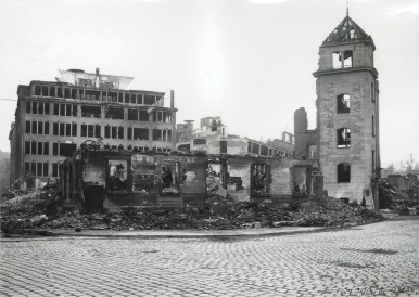 Bombed Bosch plant in Stuttgart, 1944