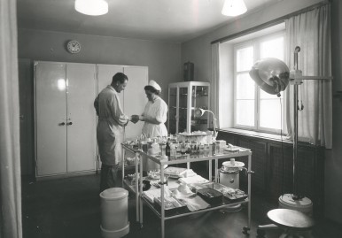 First aid-station (company doctor) at Bosch in Feuerbach, 1949