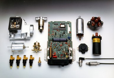 Bosch-Komponenten der Motronic, 1986