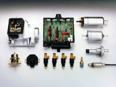 Bosch components of L-Jetronic, 1986