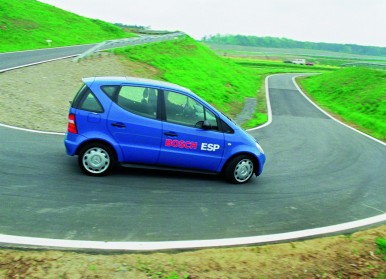 Test of Bosch ESP at Mercedes A-Class, 1998