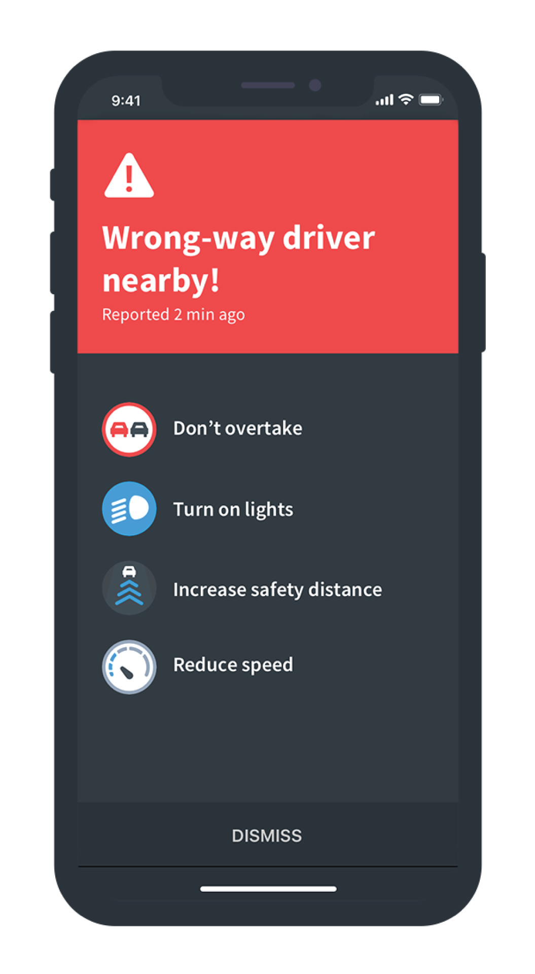 Cloud-based wrong-way driver warning from Bosch in NDrive's navigation app