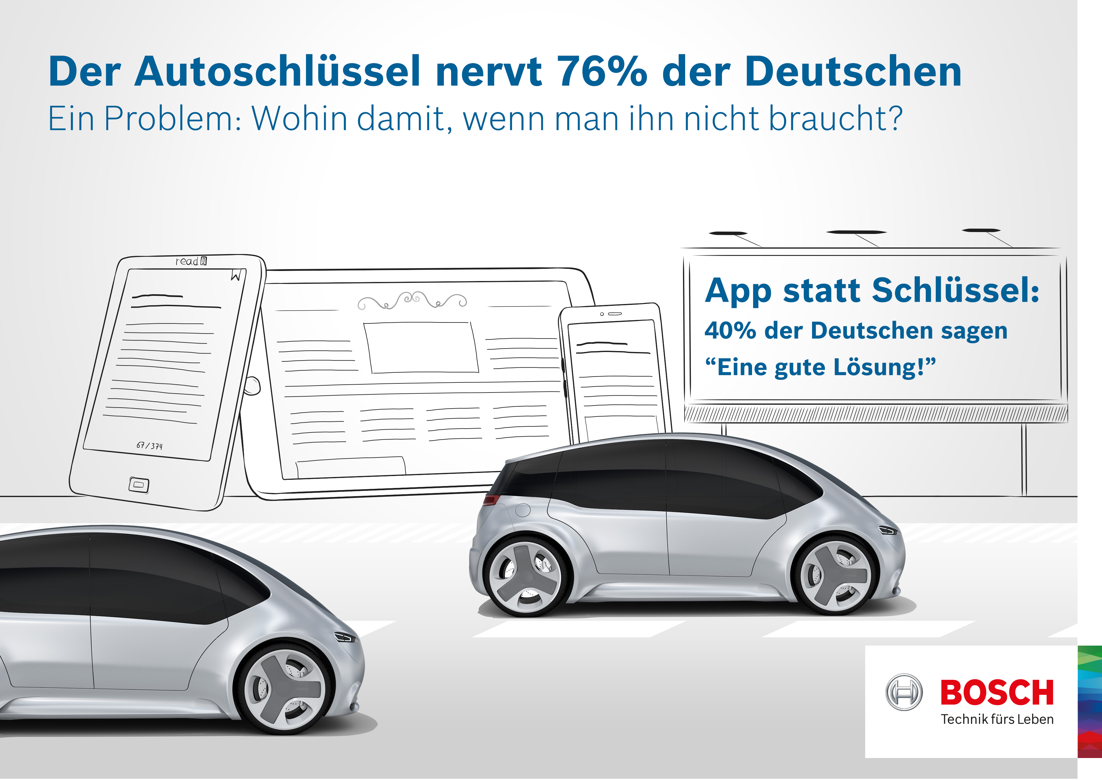 Bosch-Umfrage: Der Autoschlüssel nervt  drei Viertel der deutschen Autofahrer