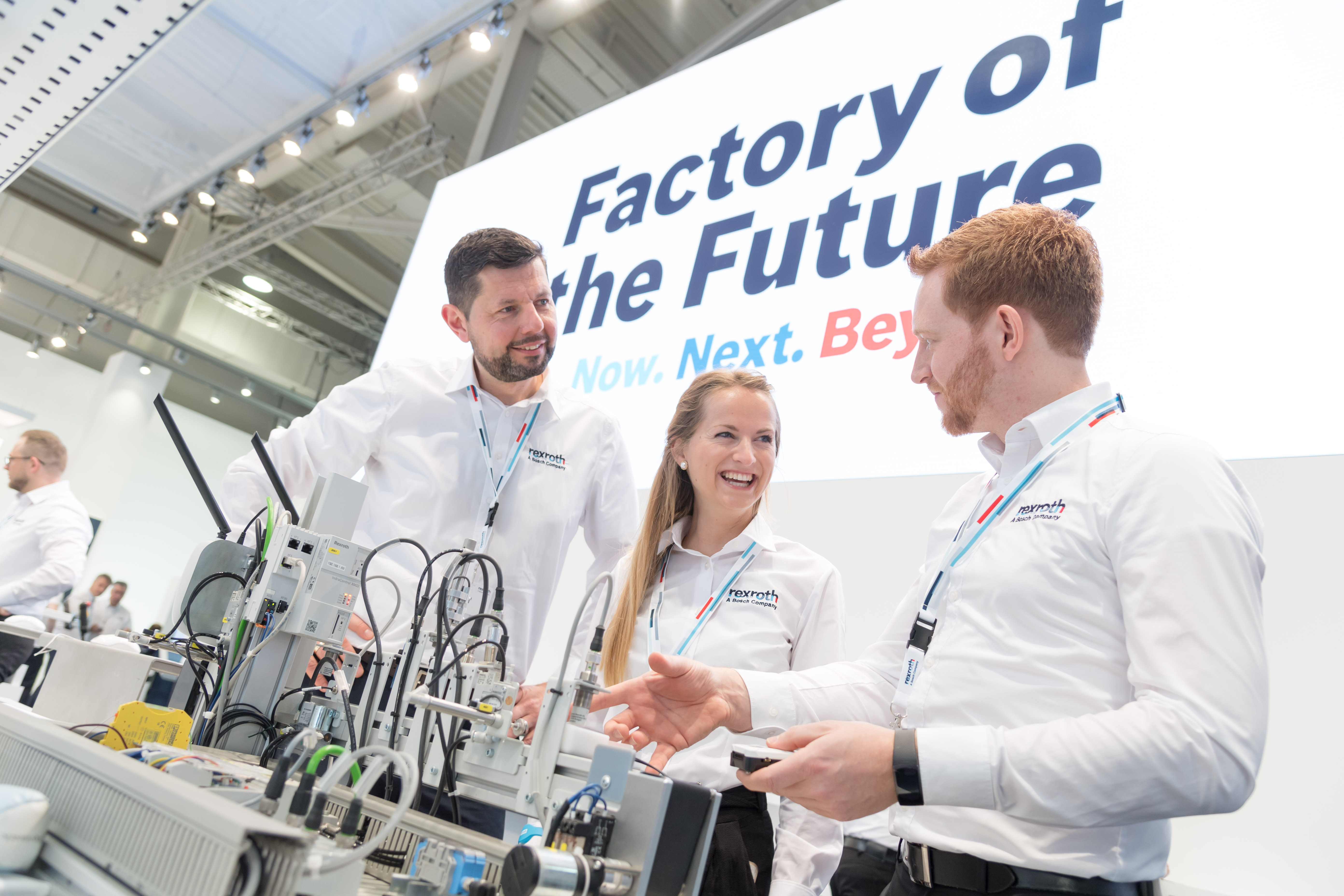 Bosch shows innovative solutions for the factory of the future at the Hannover Messe 2019.