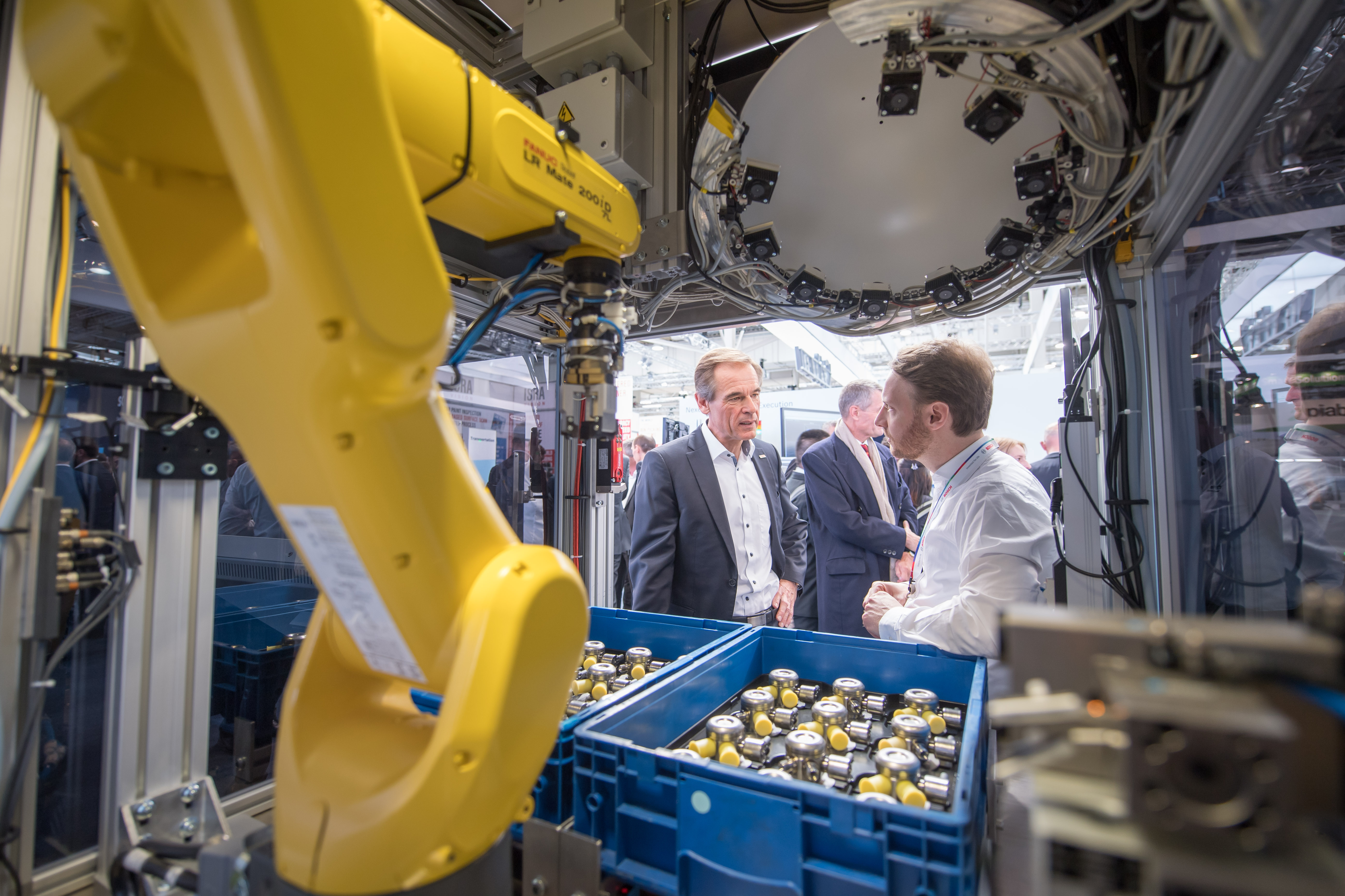 Bosch präsentiert auf der Hannover Messe ein Projekt aus der konzerneigenen Forschung: Optische Fehlererkennung auf Basis künstlicher Intelligenz.