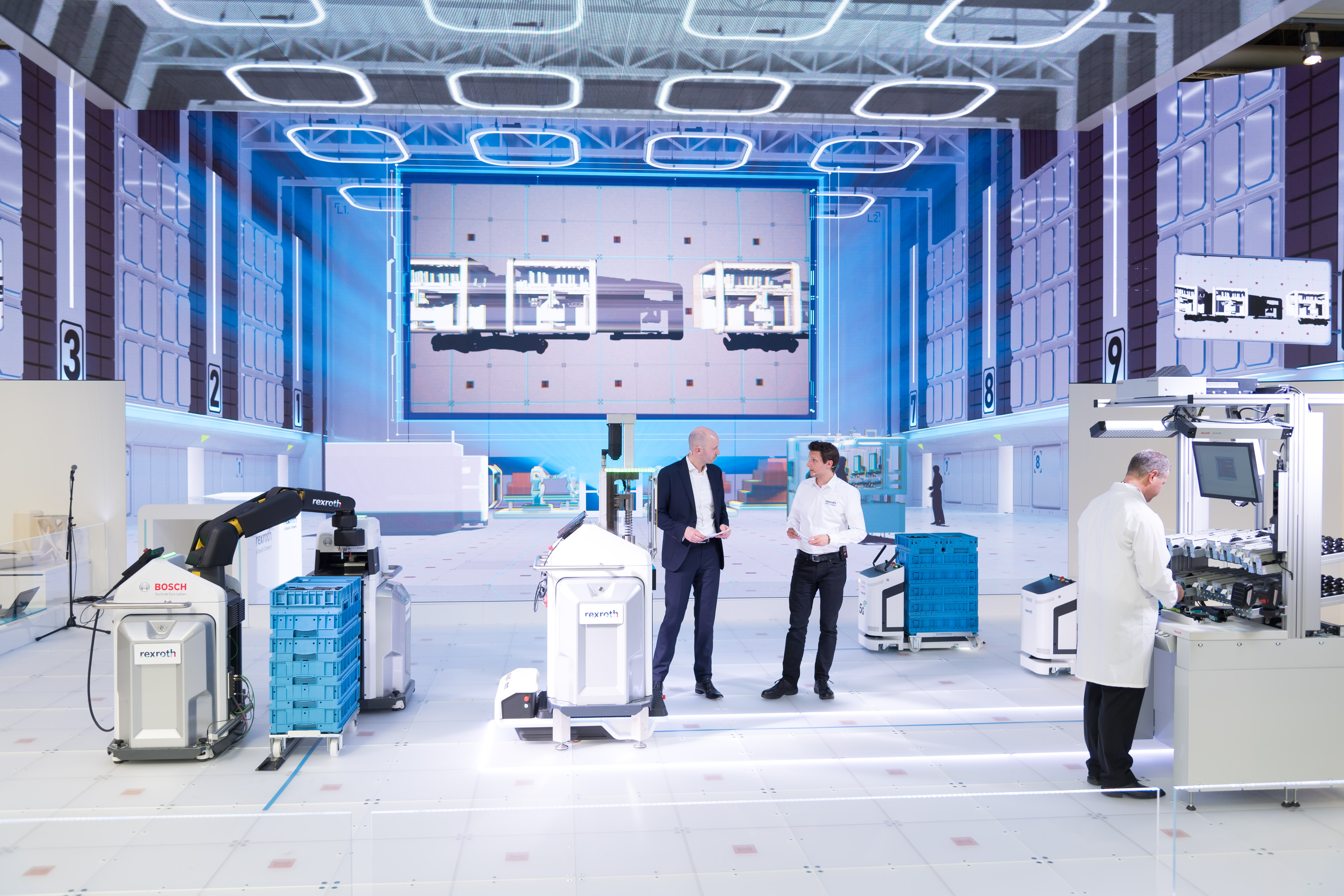 Bosch shows innovative solutions for the factory of the future at the Hannover Messe 2019.