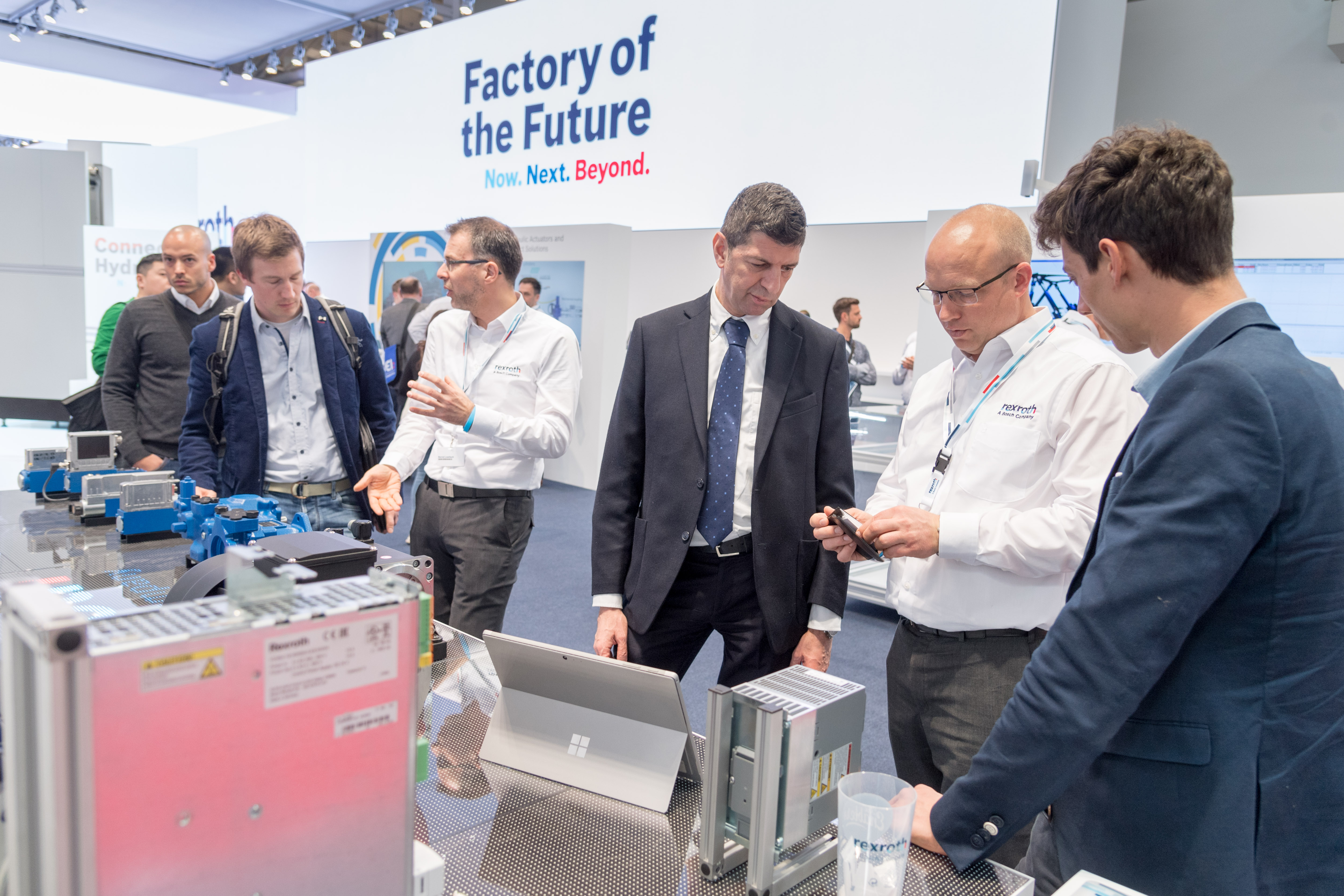 Bosch shows innovative solutions for the factory of the future at the Hannover Messe 2019.