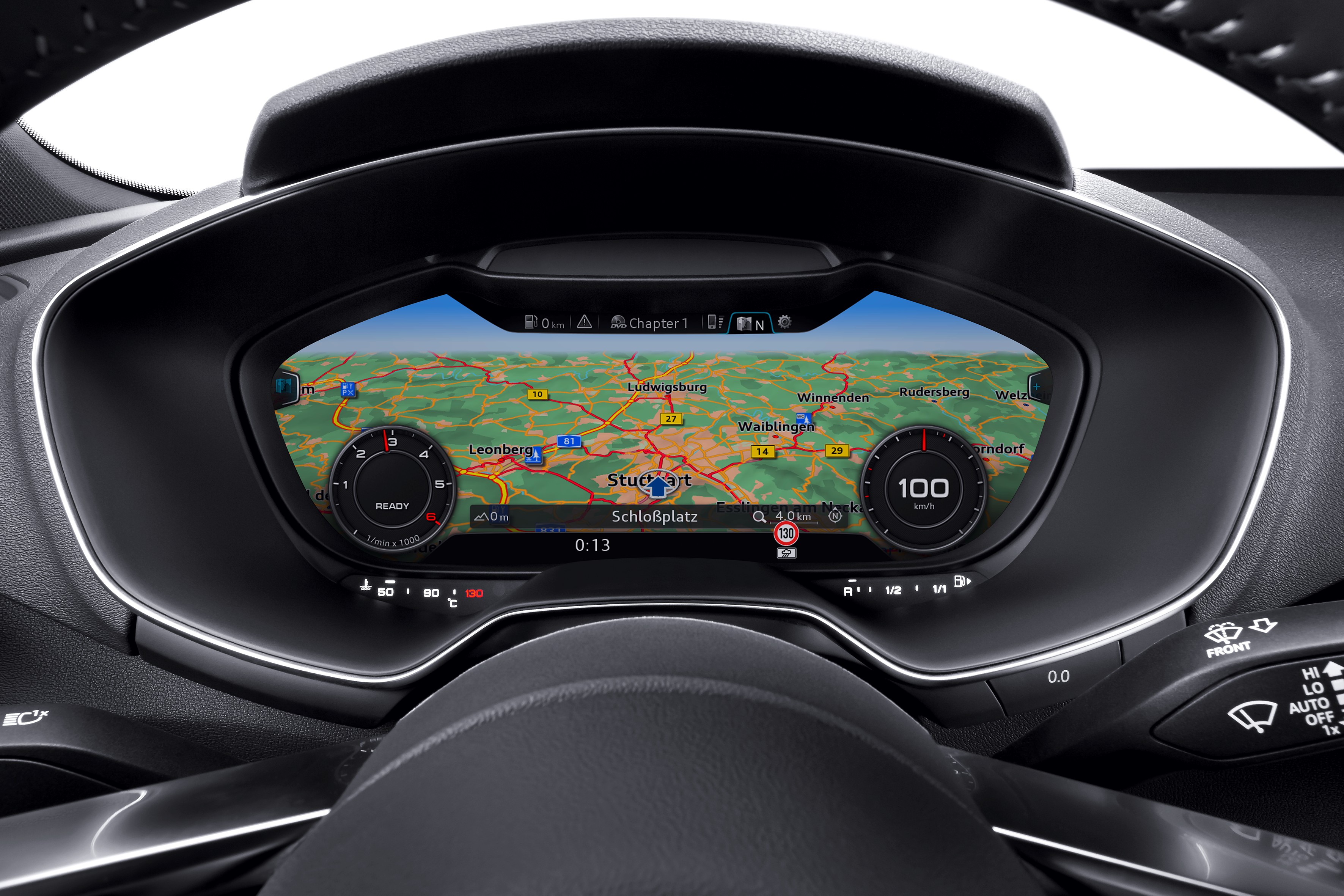 Frei programmierbares Display von Bosch im Audi TT